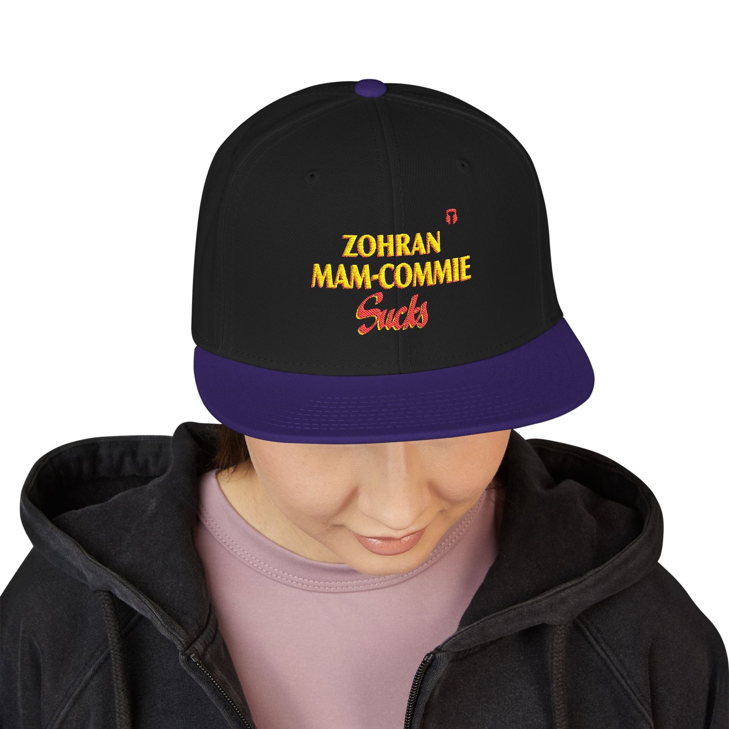 Zohran Mam-Commie Sucks Embroidered Snapback Hat
