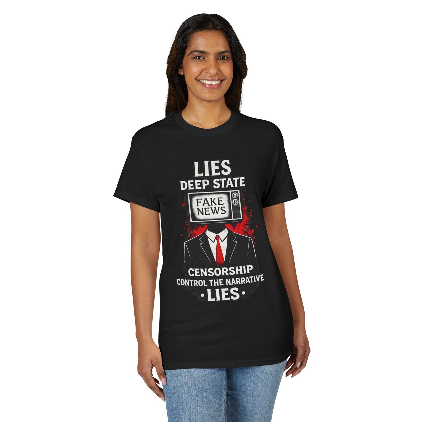 Fake News Political Statement Gildan Brand T-Shirt