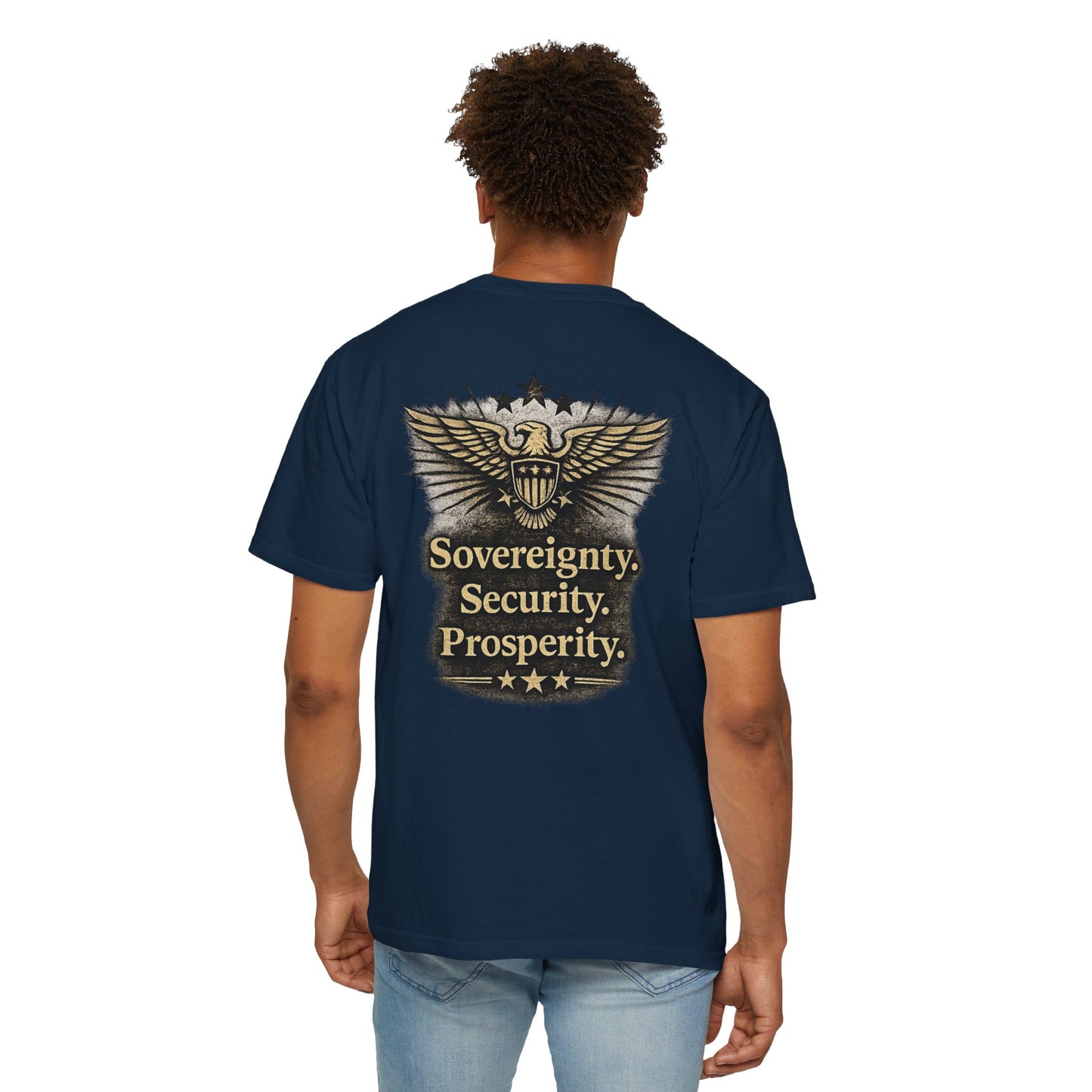 M.A.F.A. Statue Of Liberty  "Sovereignty Security Prosperity " Comfort Color Brand T-Shirt