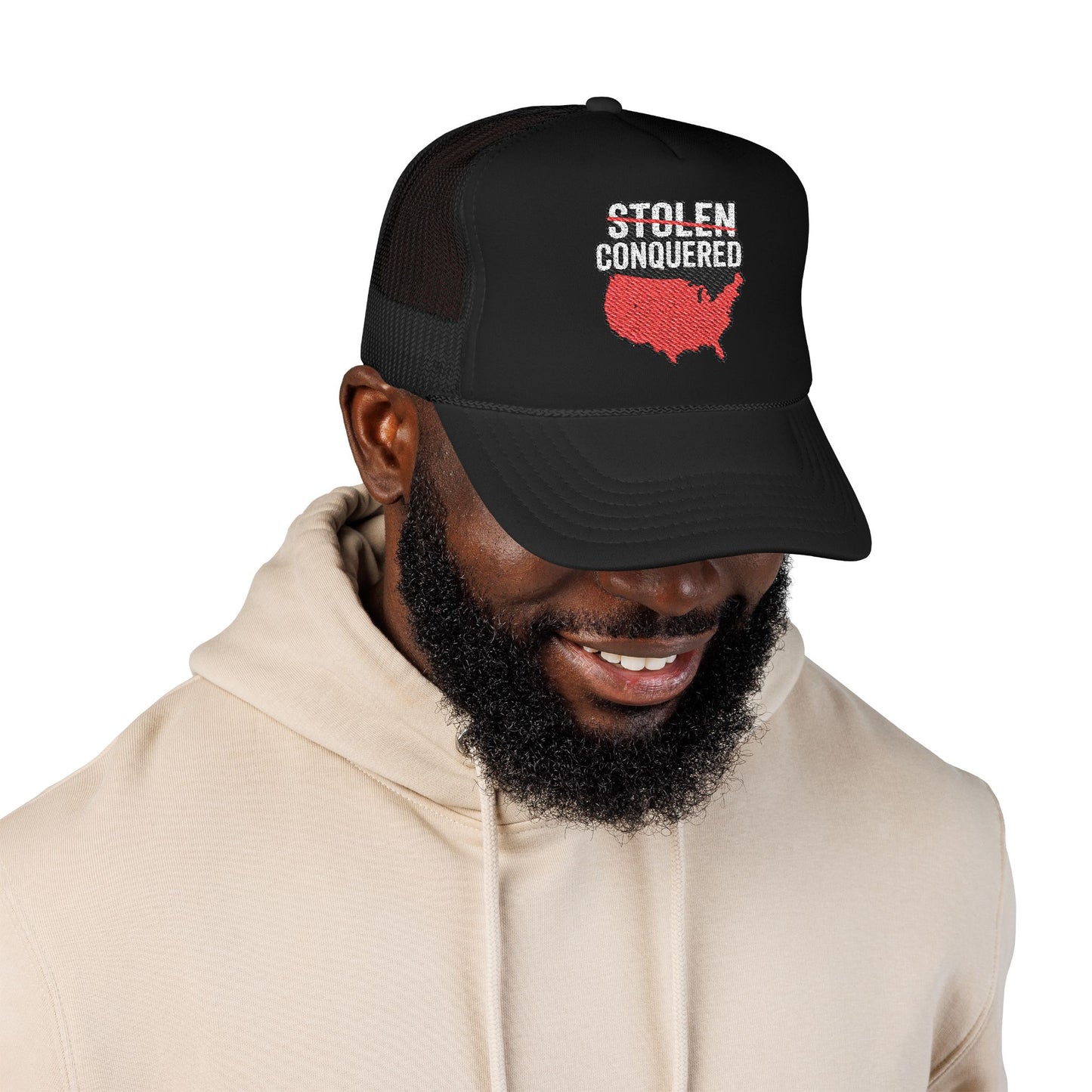 Stolen Conquered USA Embroidered Trucker Hat