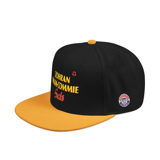 Zohran Mam-Commie Sucks Embroidered Snapback Hat