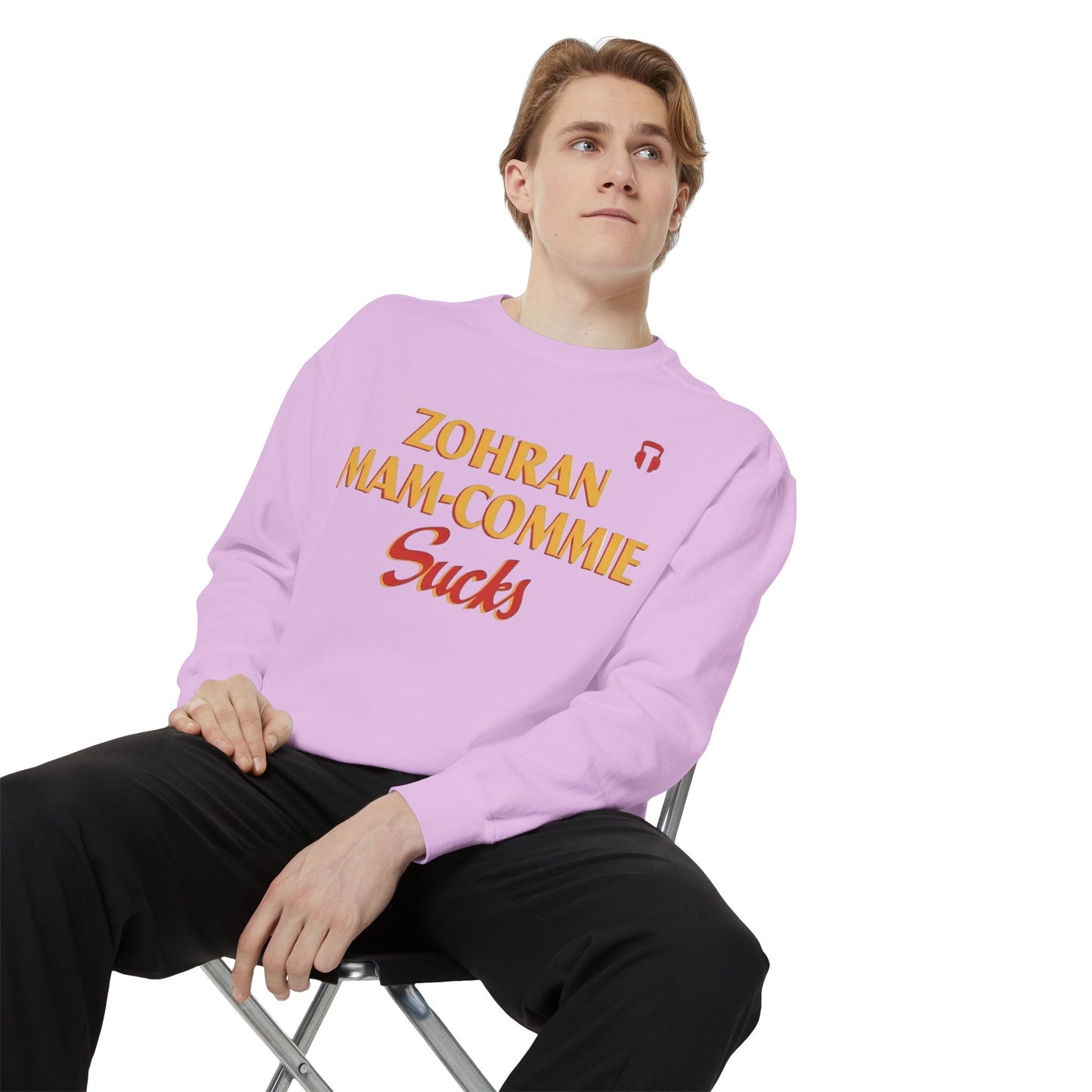 Zohran Mam-Commie Sucks Comfort Colors Brand Crewneck Sweatshirt