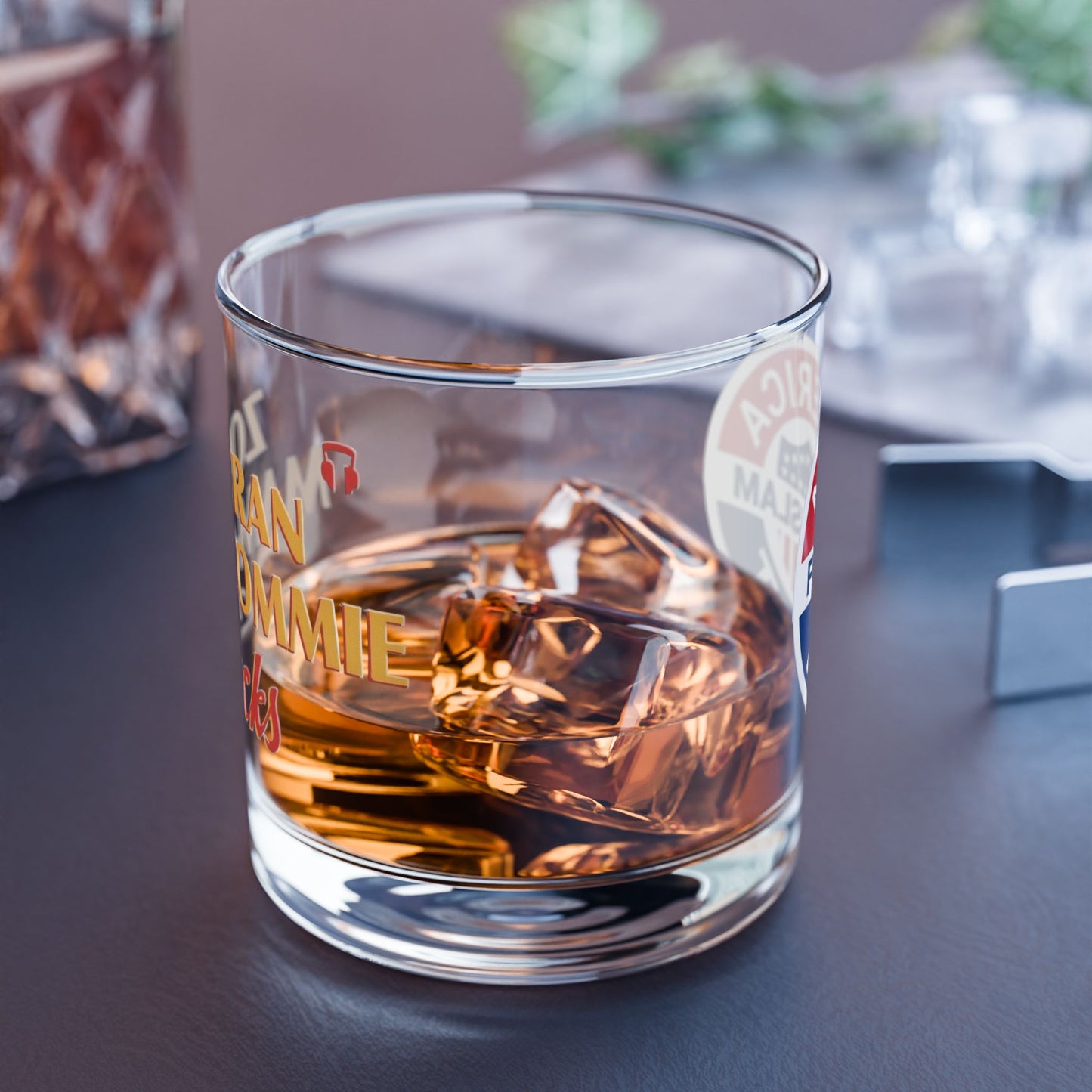 Zohran Mam-Commie Sucks/America First F*CK ISLAM 10oz Whiskey Glass