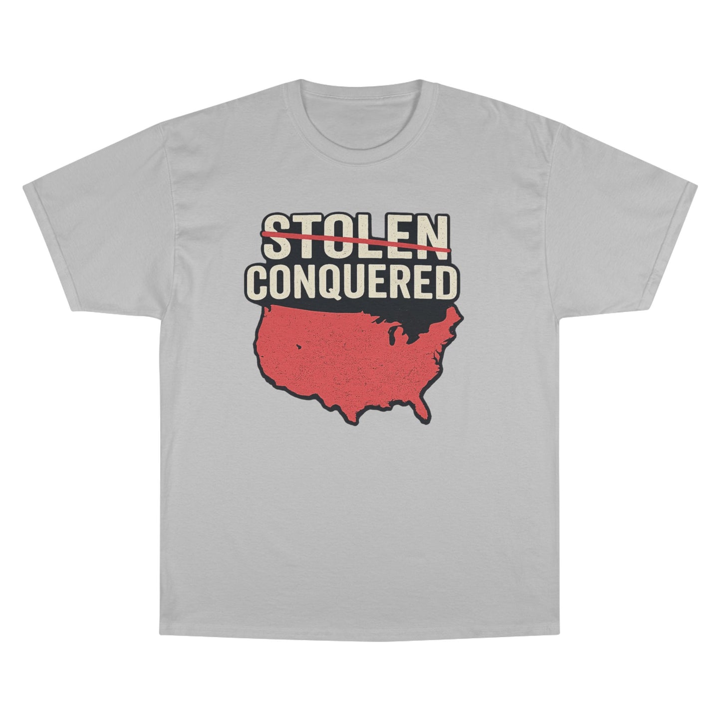Stolen Conquered USA Champion Brand T-Shirt