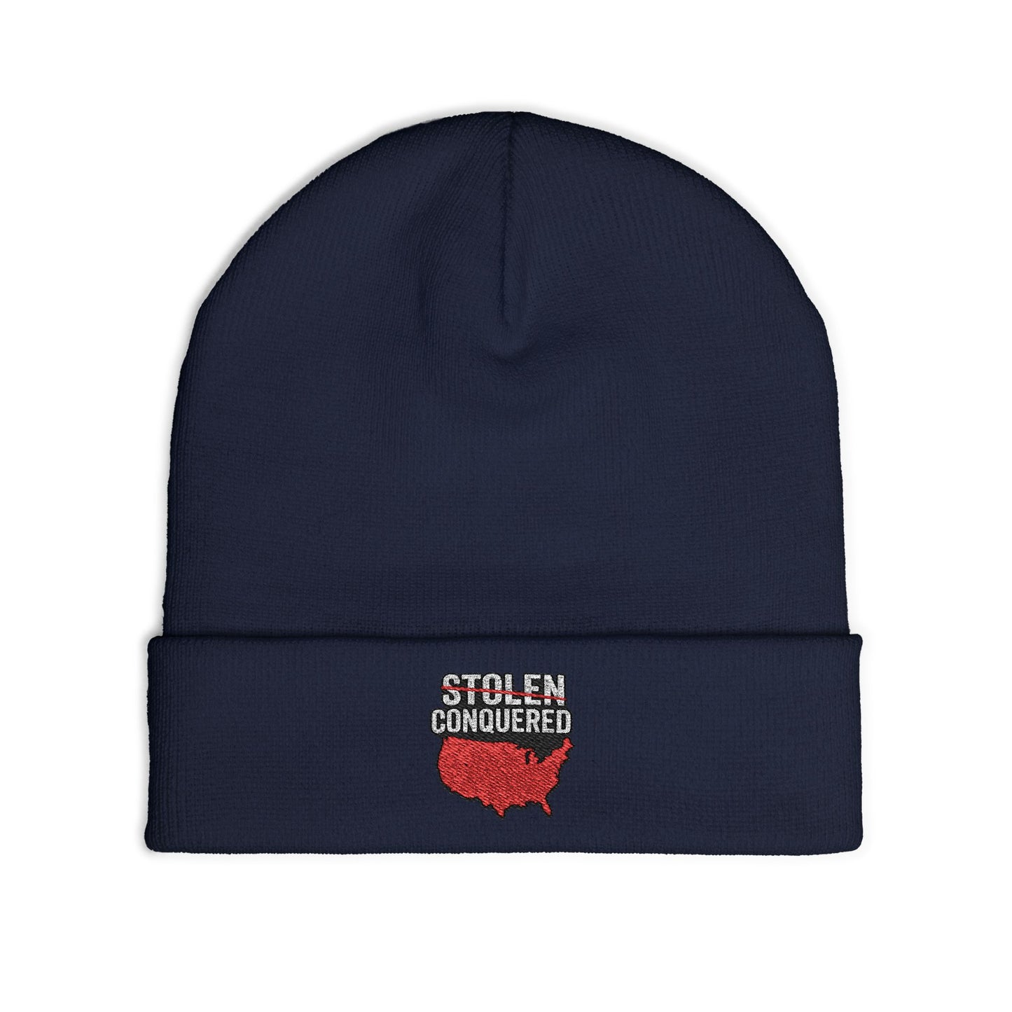 Stolen Conquered USA Embroidered Knit Beanie