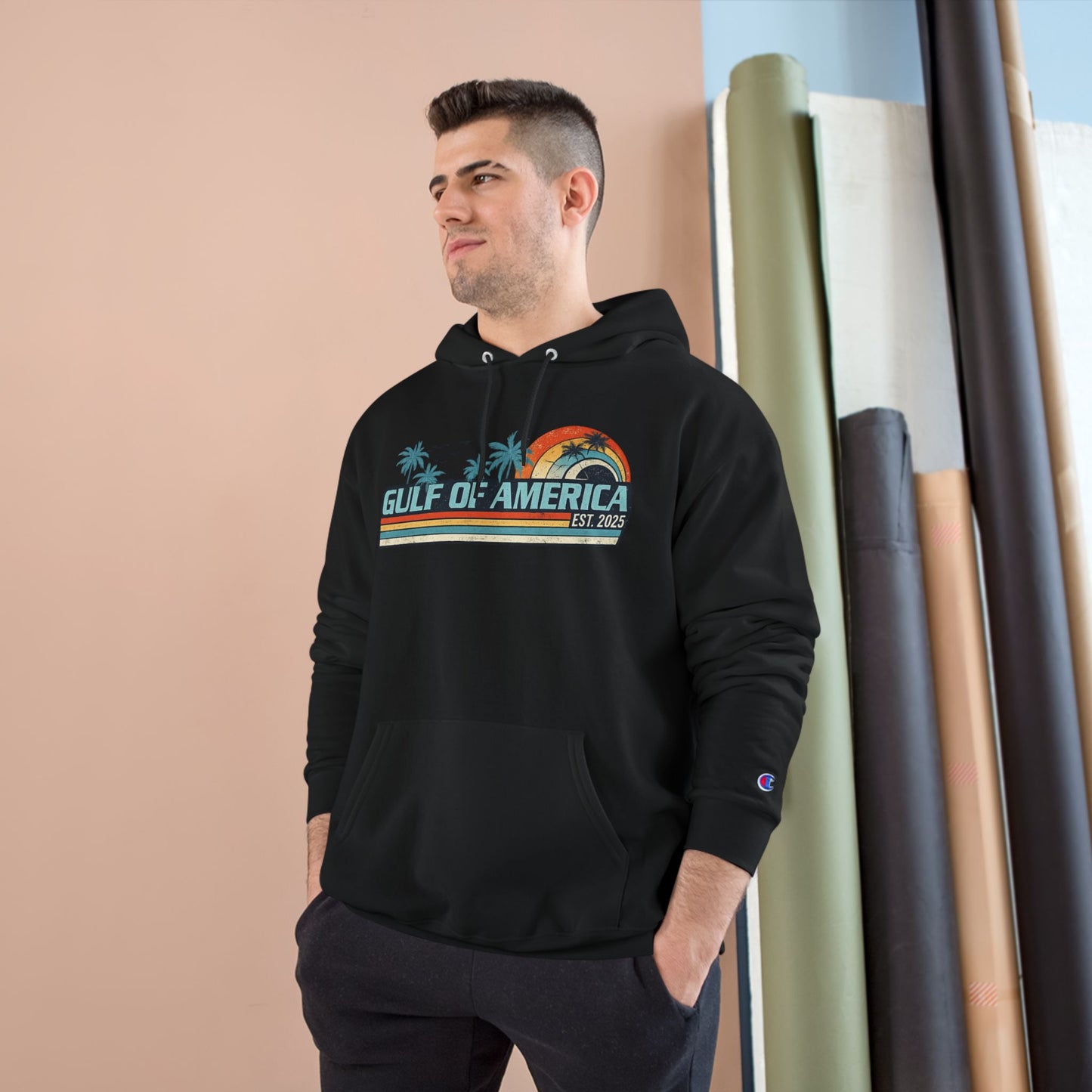 Gulf of America Vintage Champion Brand Hoodie