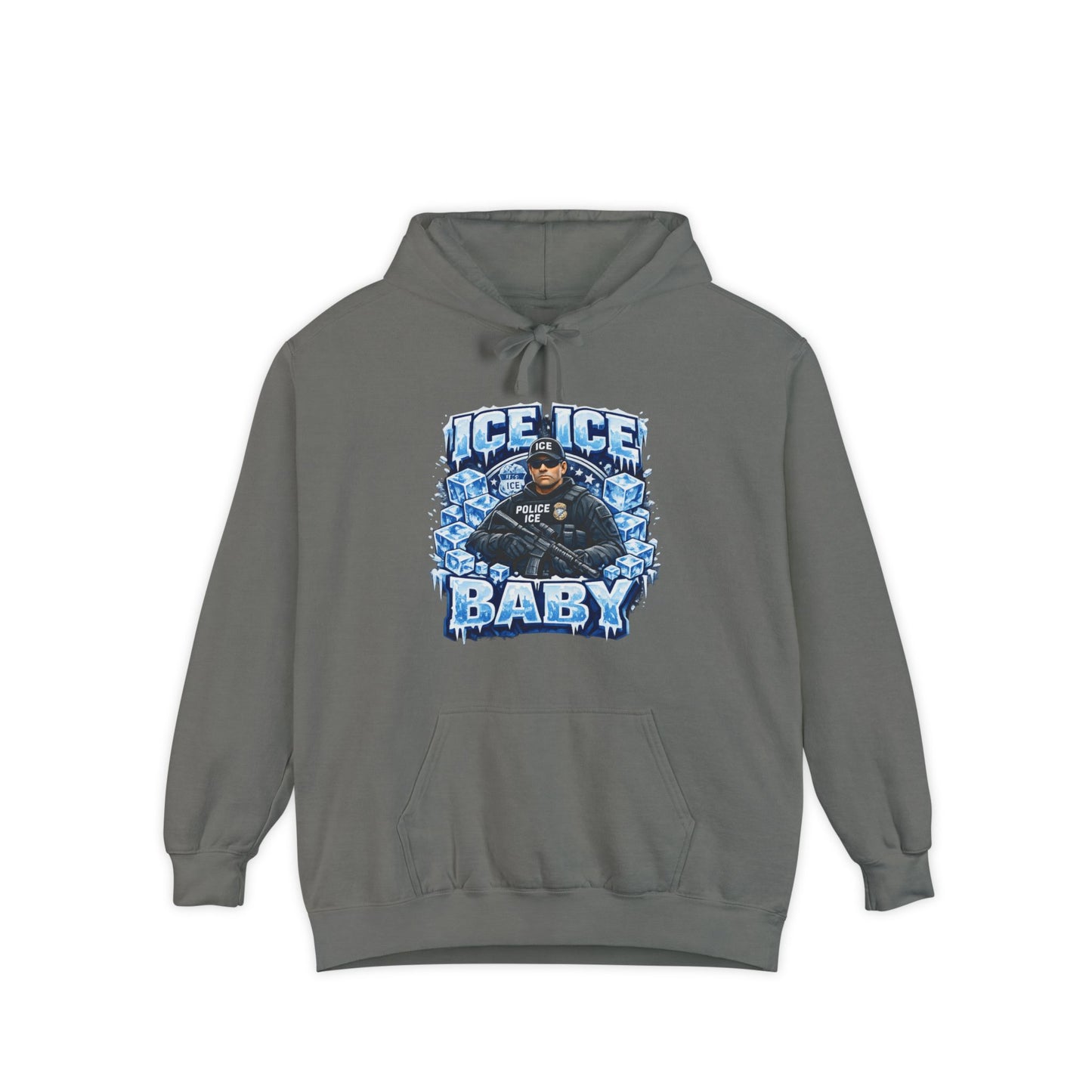 Ice Ice Baby ICE Agent Comfort Color Brand Hoodie