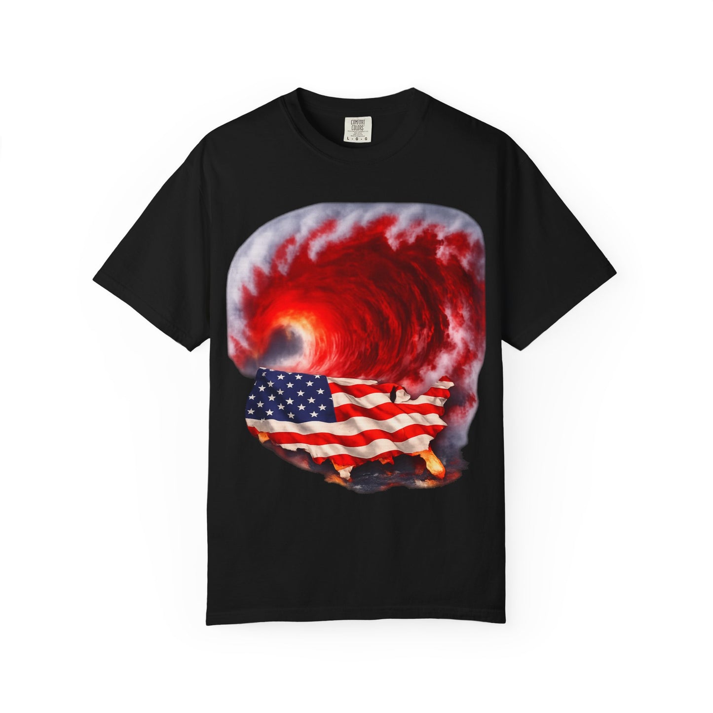 Red Wave USA Comfort Color Brand T-Shirt