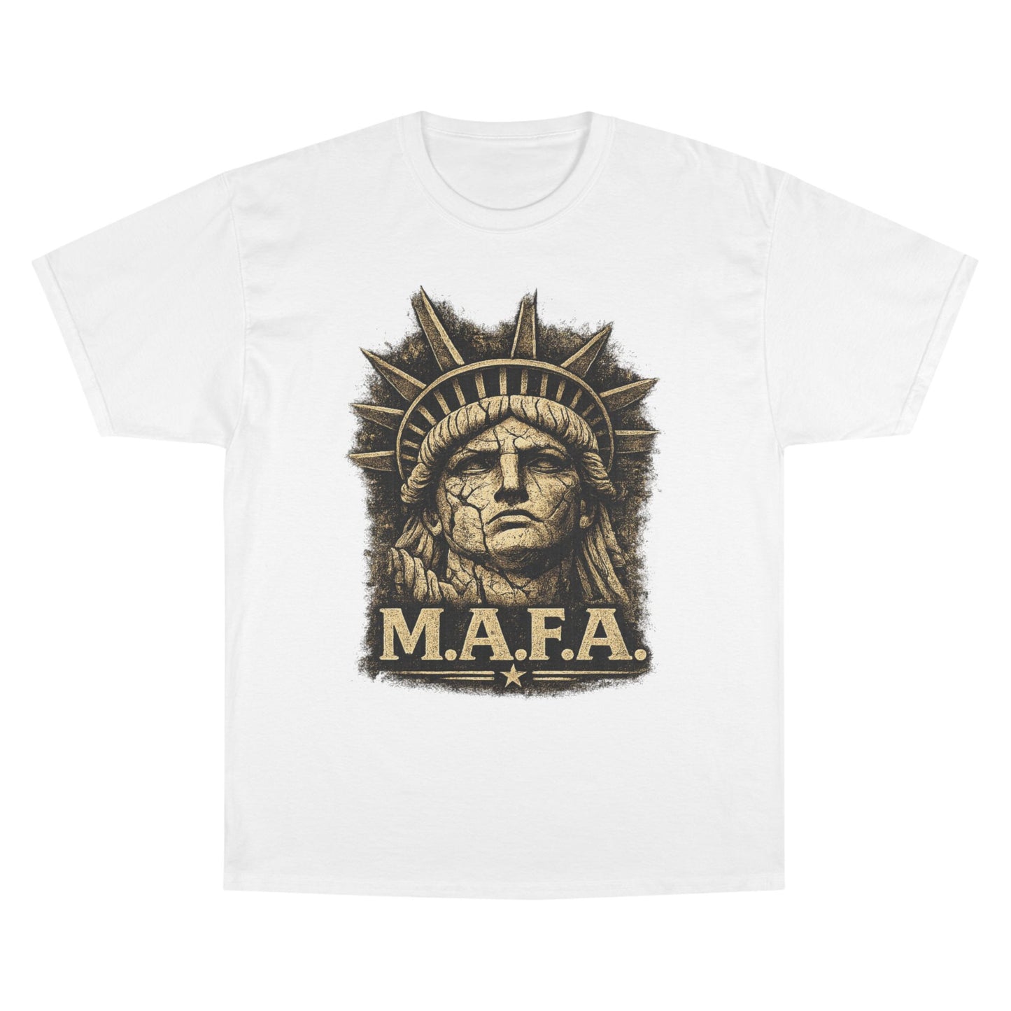 M.A.F.A. "Statue Of Liberty" "Sovereignty Security Prosperity " Champion Brand T-Shirt