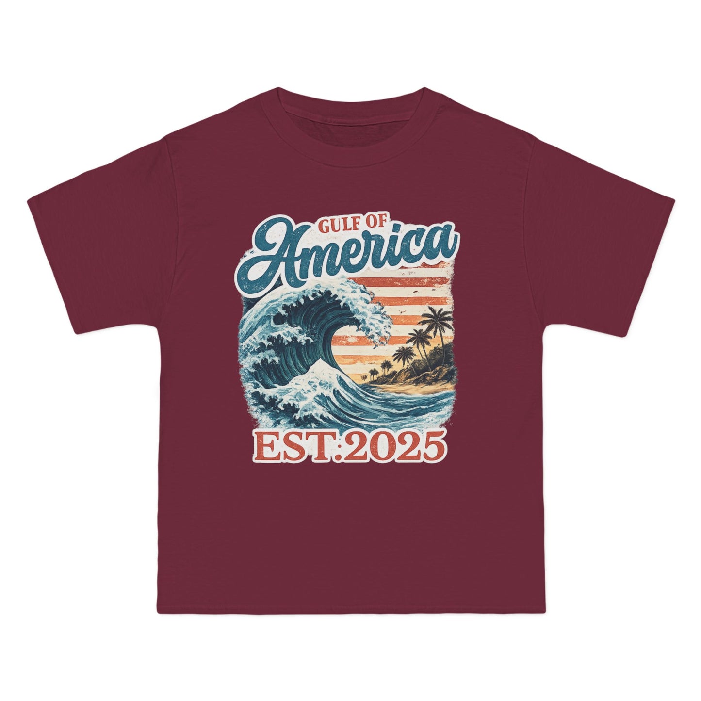 Gulf of America Est. 2025 Waves Hanes Brand T-Shirt