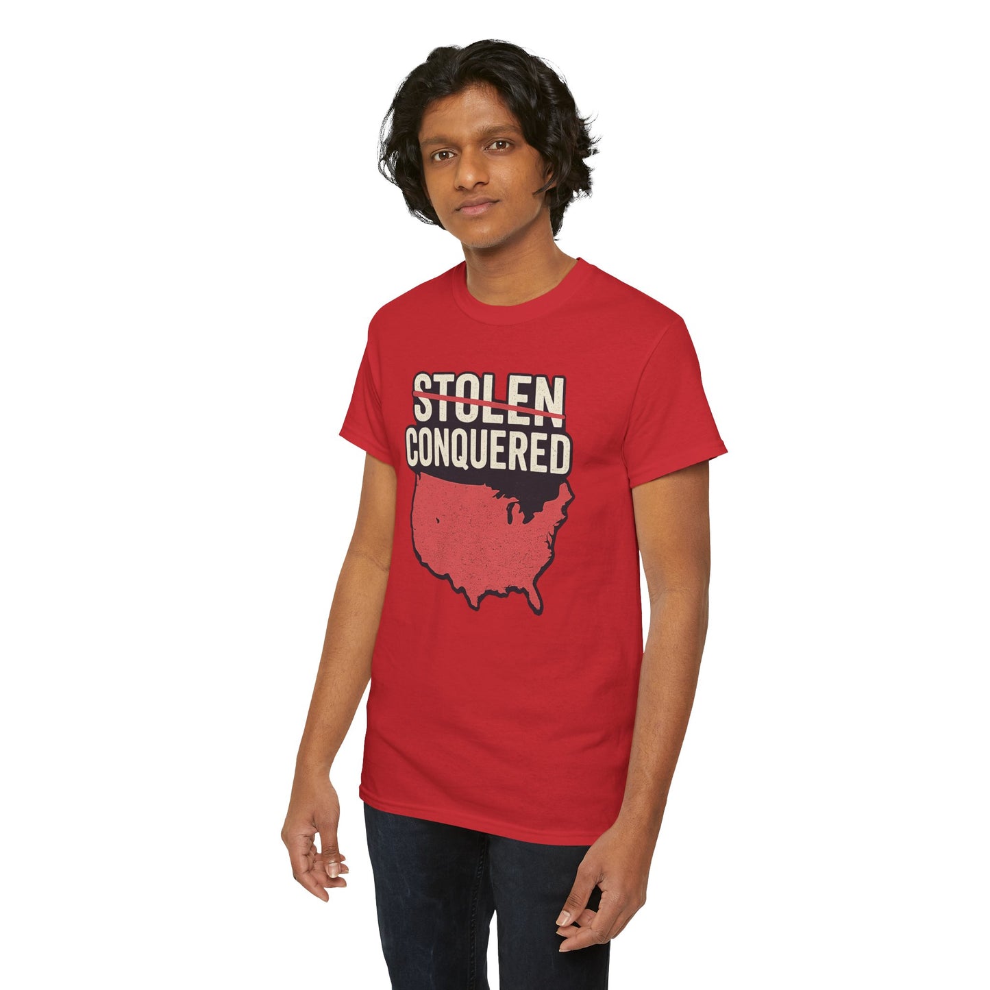 Stolen Conquered USA Gildan Brand T-Shirt