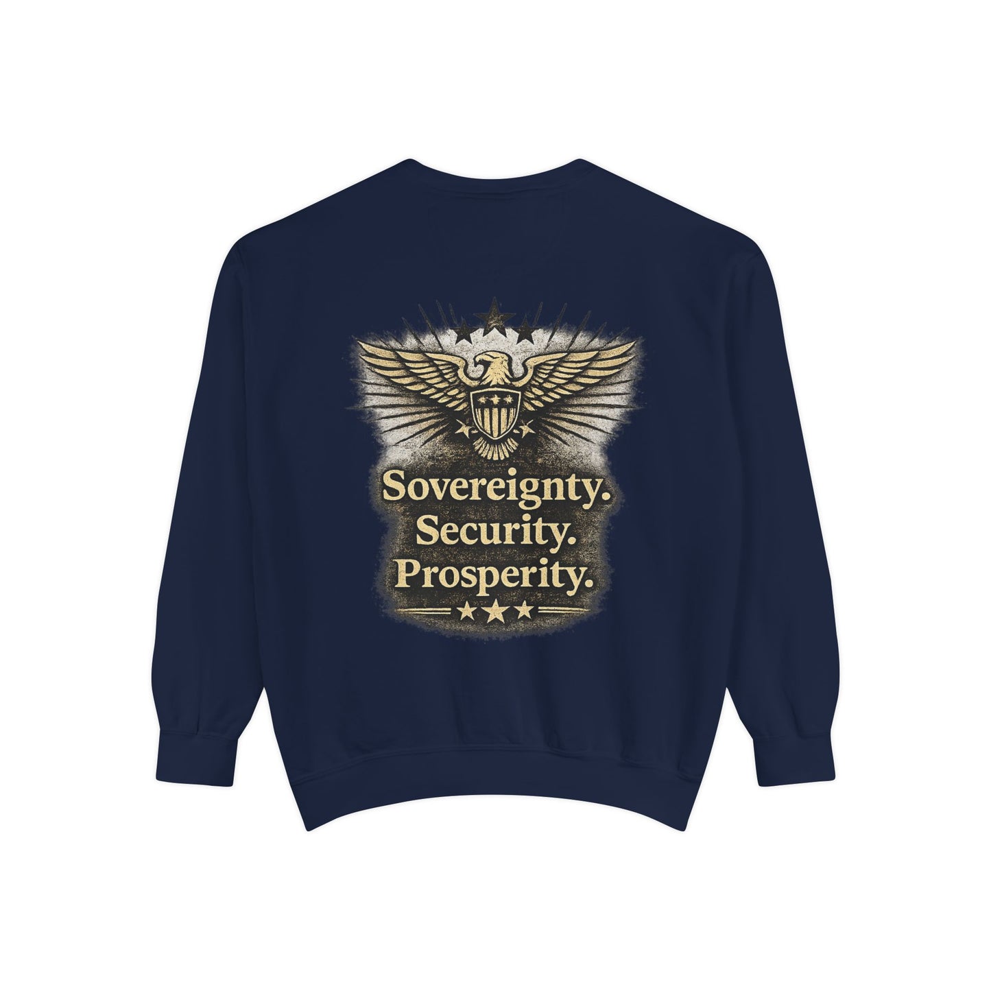 M.A.F.A. "Statue Of Liberty" "Sovereignty Security Prosperity " Gildan Brand Crewneck Sweatshirt