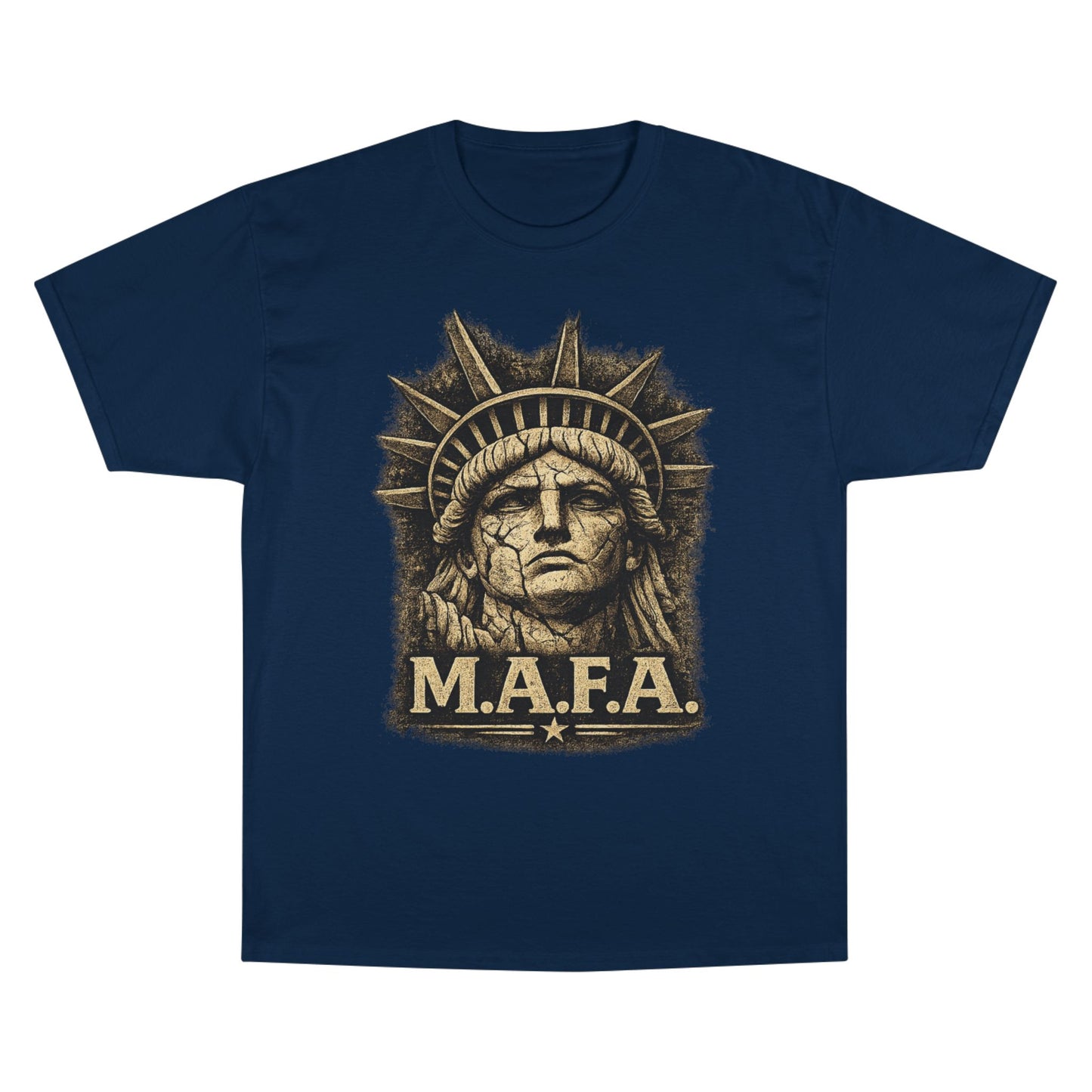 M.A.F.A. "Statue Of Liberty" "Sovereignty Security Prosperity " Champion Brand T-Shirt