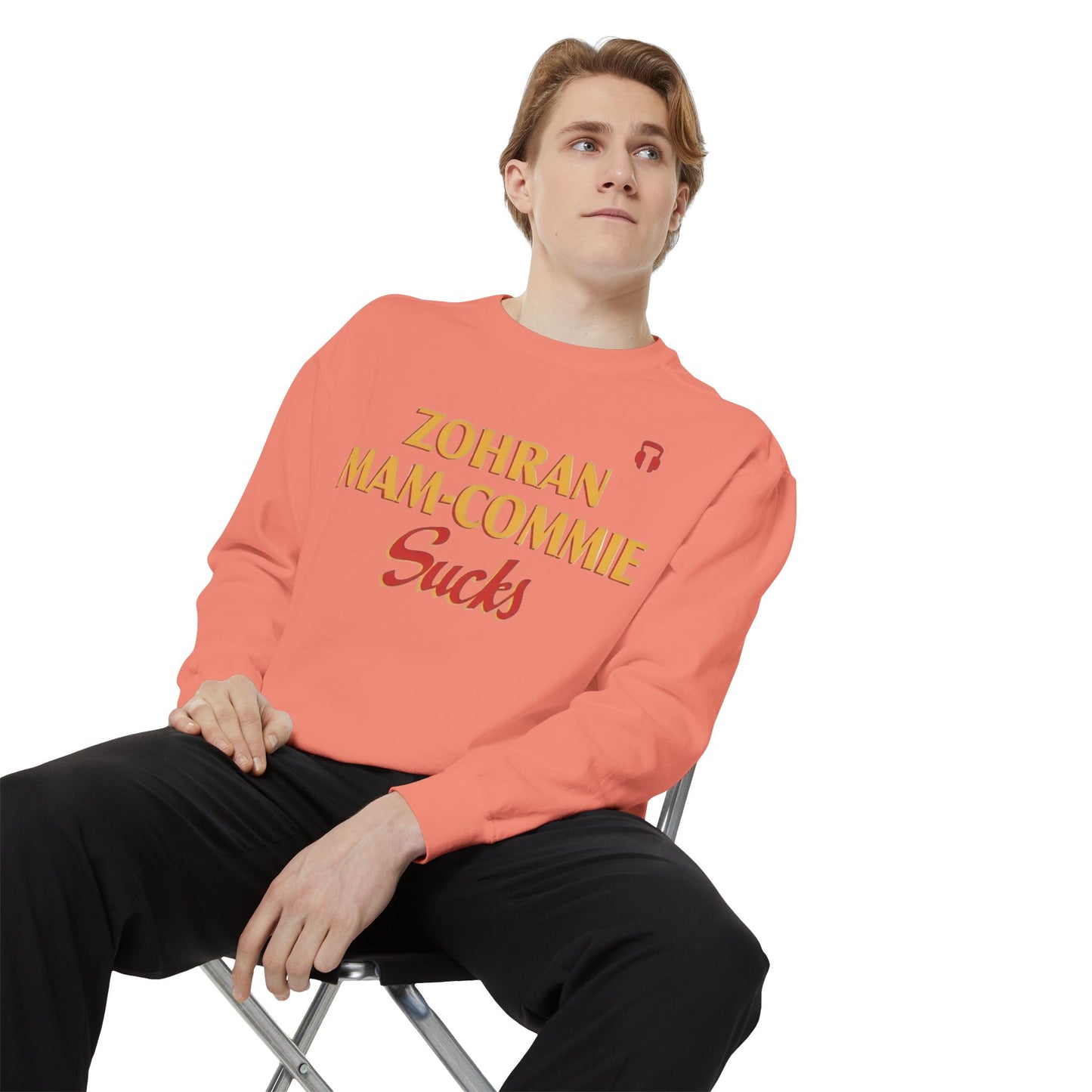 Zohran Mam-Commie Sucks Comfort Colors Brand Crewneck Sweatshirt