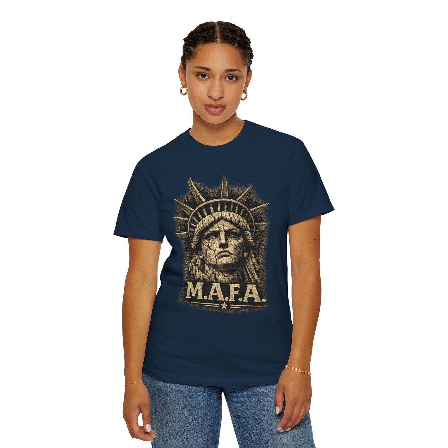 M.A.F.A. Statue Of Liberty  "Sovereignty Security Prosperity " Comfort Color Brand T-Shirt