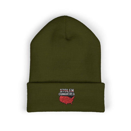 Stolen Conquered USA Embroidered Cuffed Beanie