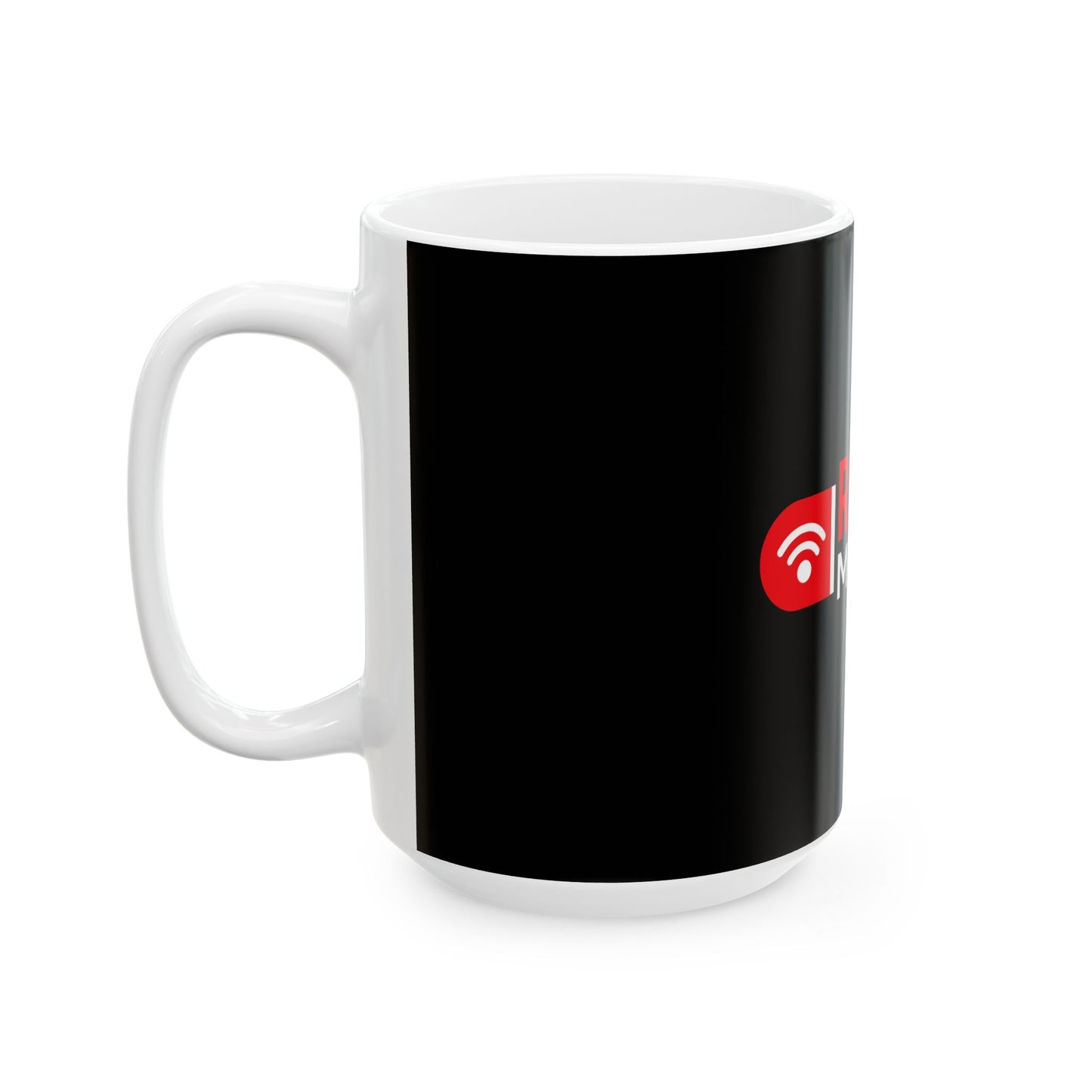 Red Pill Media Ceramic Mug — Logo Coffee Cup (11oz & 15oz)