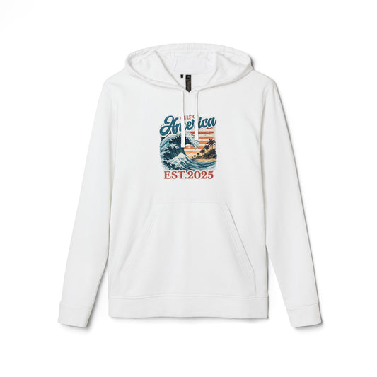Gulf of America Est. 2025 Waves Adidas Brand Hoodie