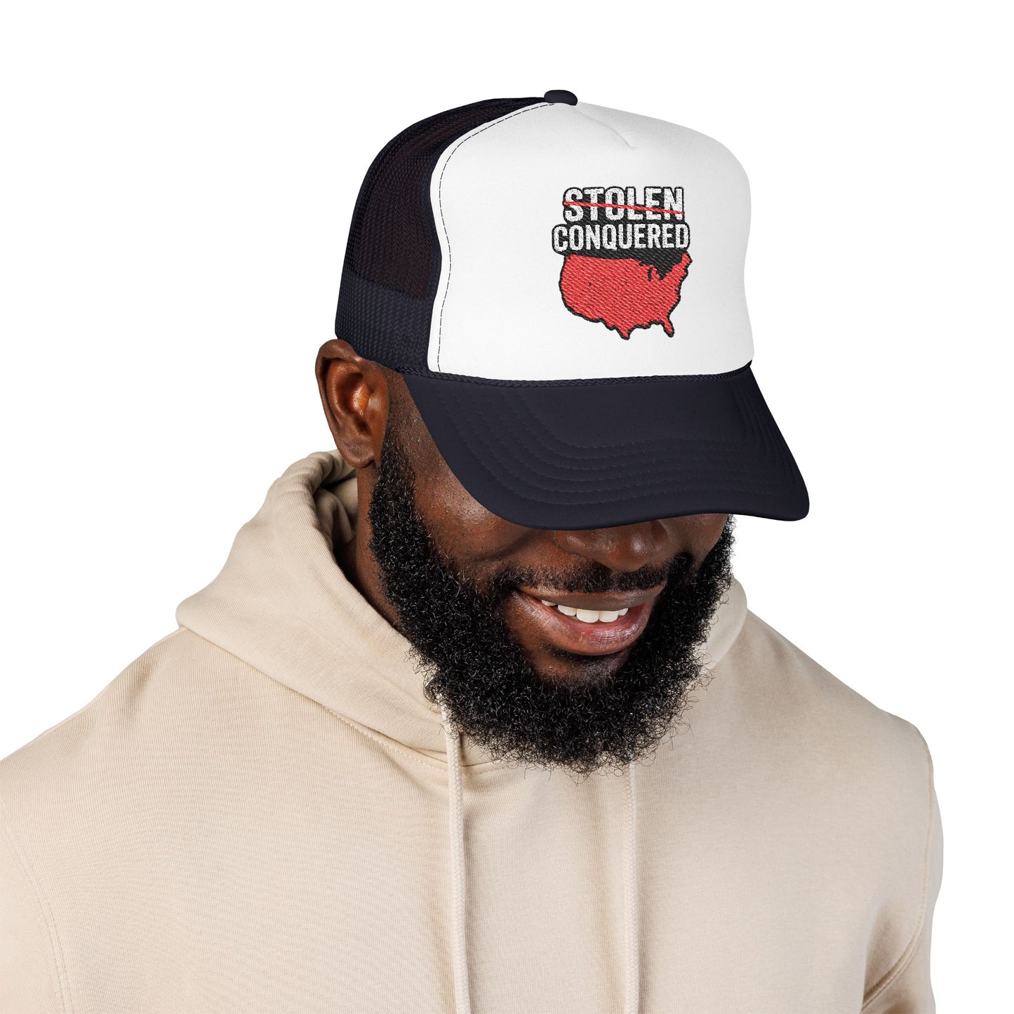 Stolen Conquered USA Embroidered Trucker Hat