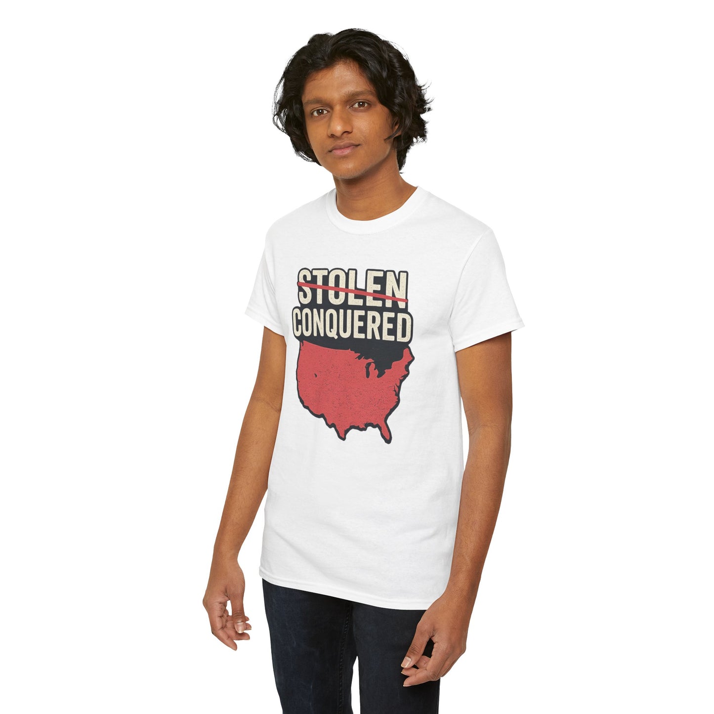 Stolen Conquered USA Gildan Brand T-Shirt