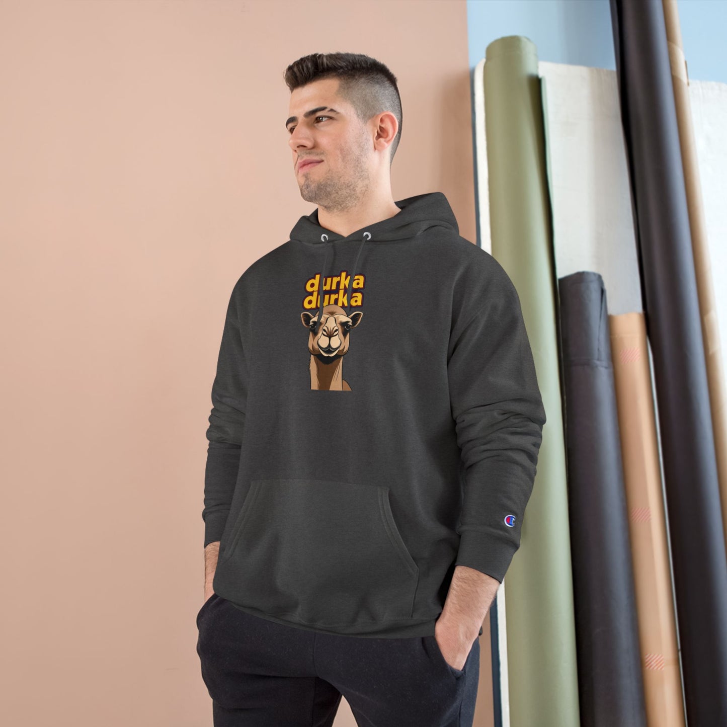 "Durka Durka" Camel Champion Brand Hoodie