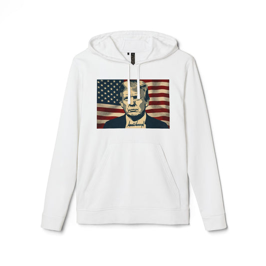 President Trump American Flag Signature Adidas Brand Hoodie