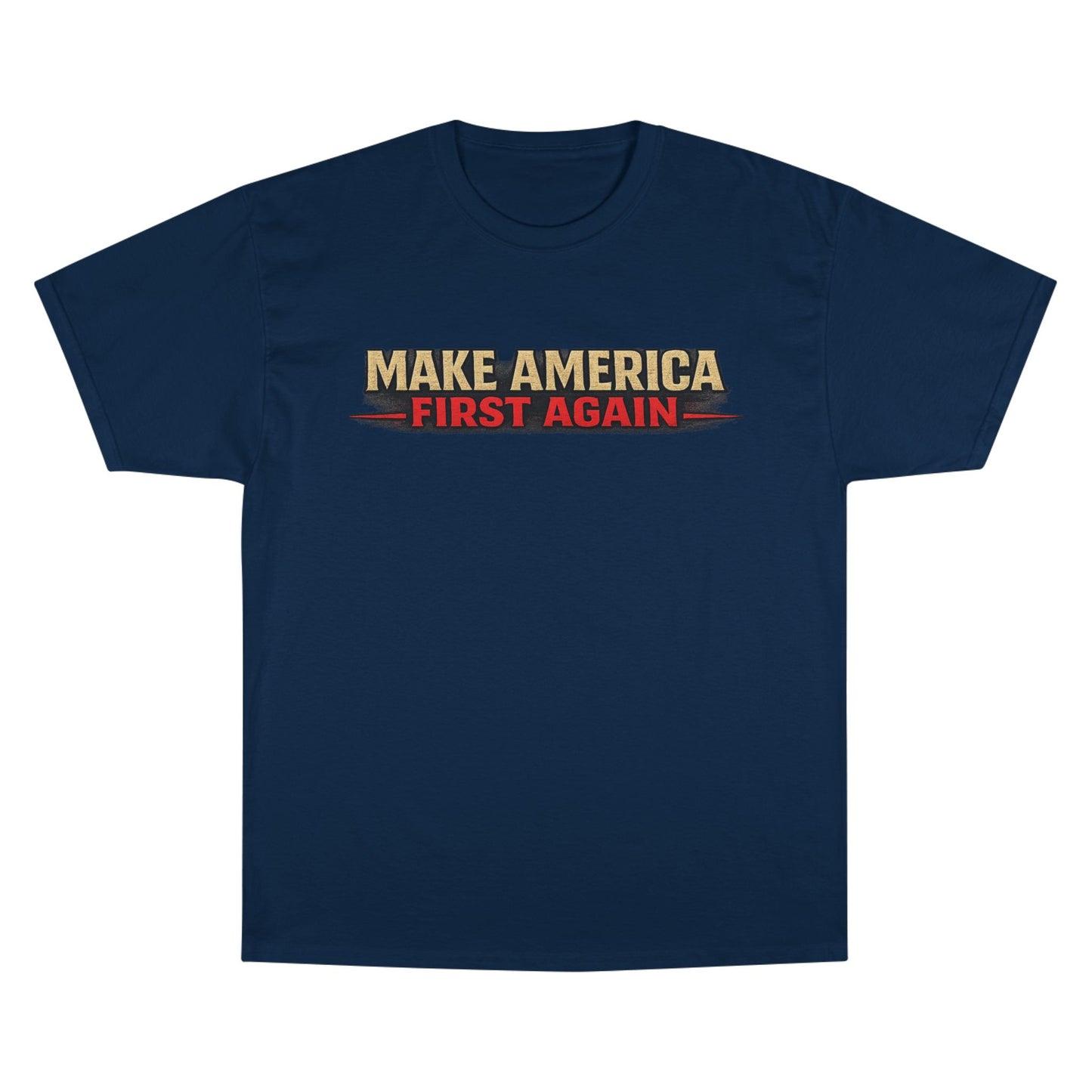 "Make America First Again" Book Merch Champion Brand T-Shirt