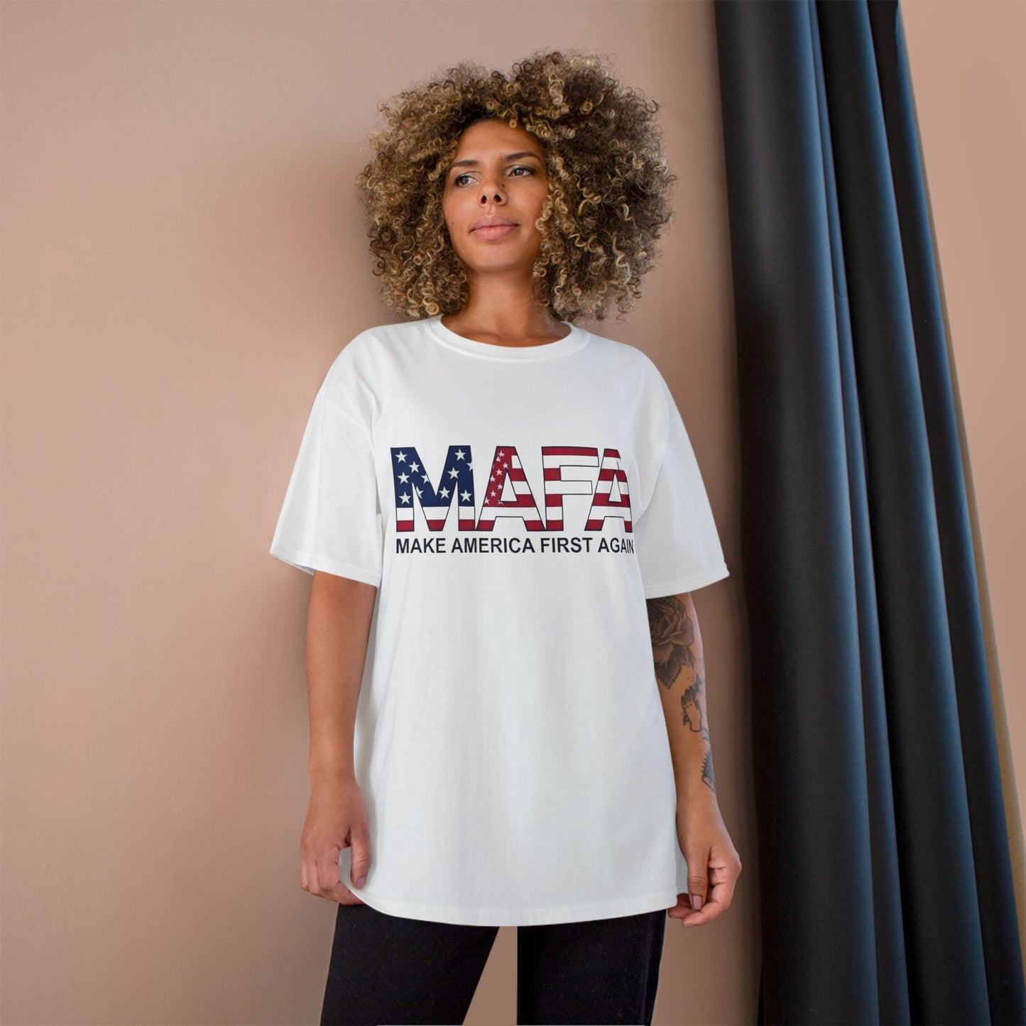 M.A.F.A "Make America First Again" Champion Brand T-Shirt