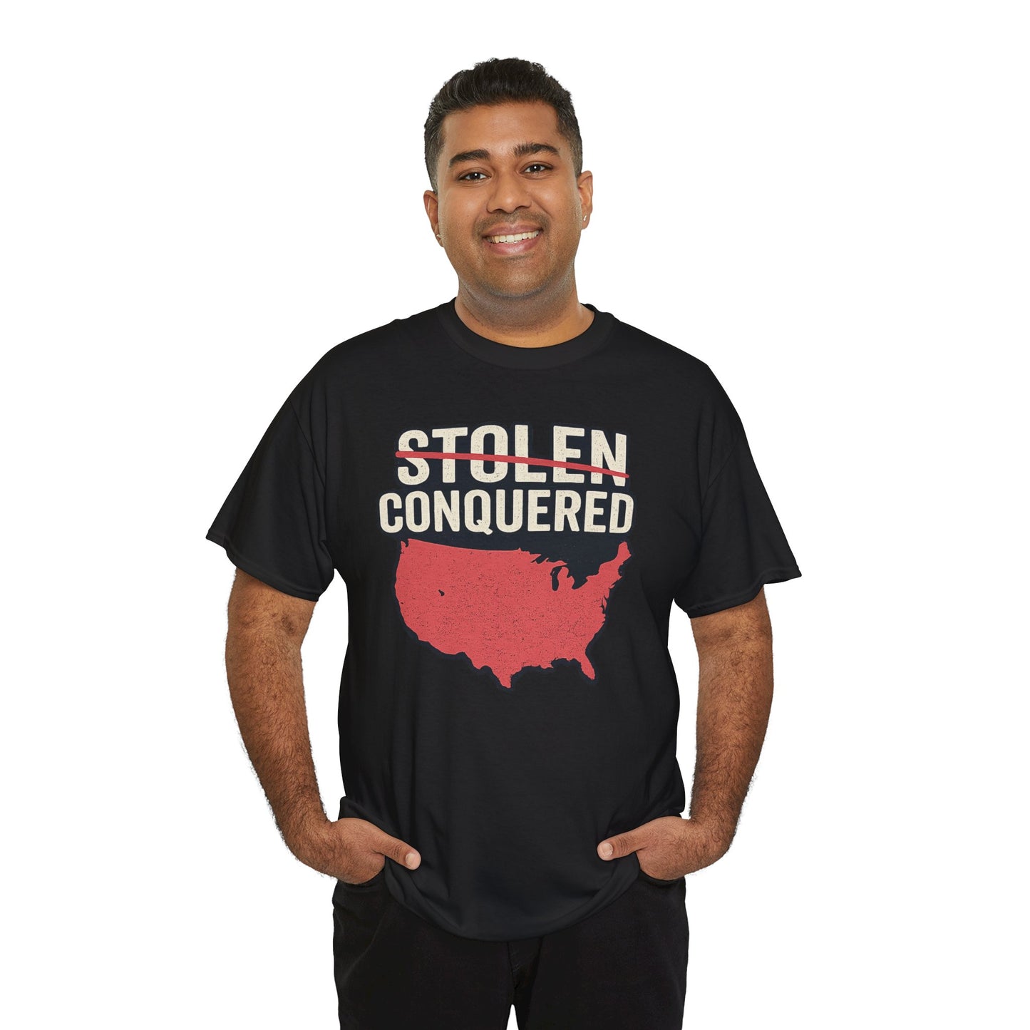 Stolen Conquered USA Gildan Brand T-Shirt