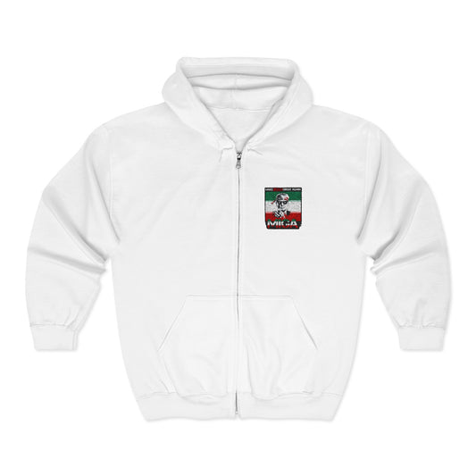 "Make Iran Great Again (MIGA)" Trump Gildan  18600 Brand Zip Up Hoodie