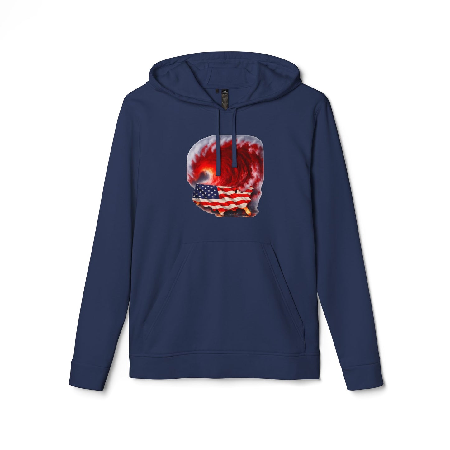 Red Wave USA Adidas Brand Hoodie