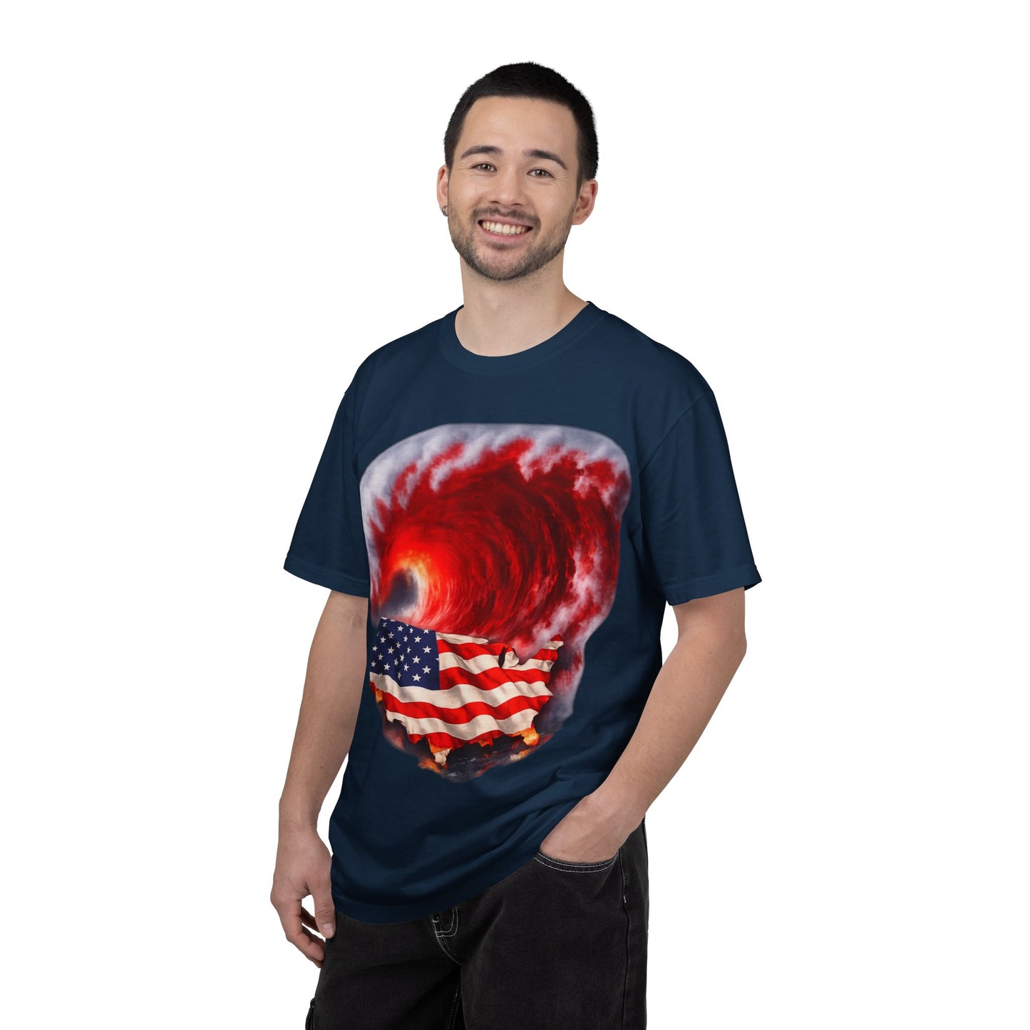 Red Wave USA Comfort Color Brand T-Shirt