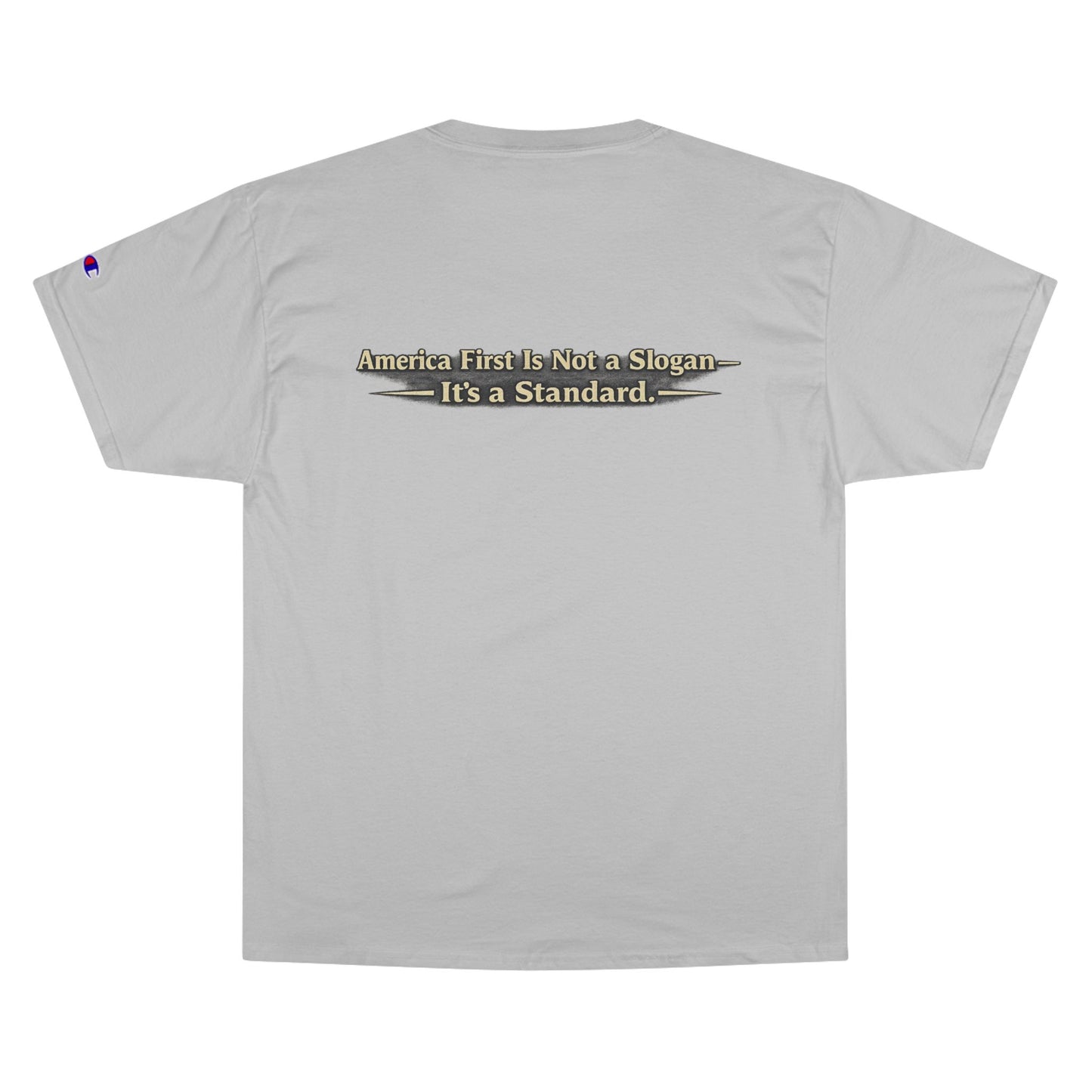 "Make America First Again" Book Merch Champion Brand T-Shirt