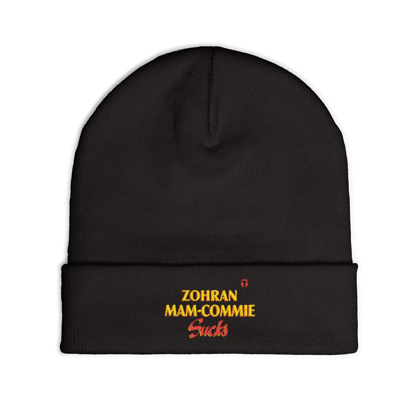 Zohran Mam-Commie Sucks Embroidered Knit Beanie