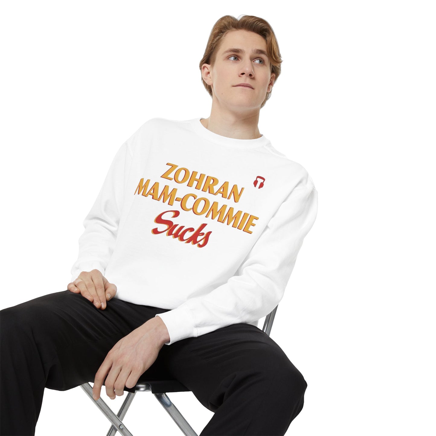 Zohran Mam-Commie Sucks Comfort Colors Brand Crewneck Sweatshirt