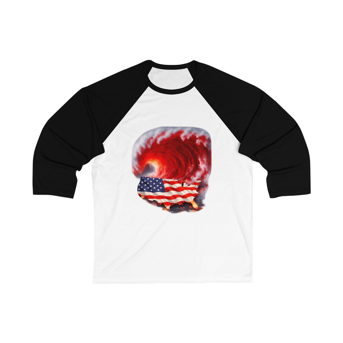 Red Wave USA Baseball T-Shirt