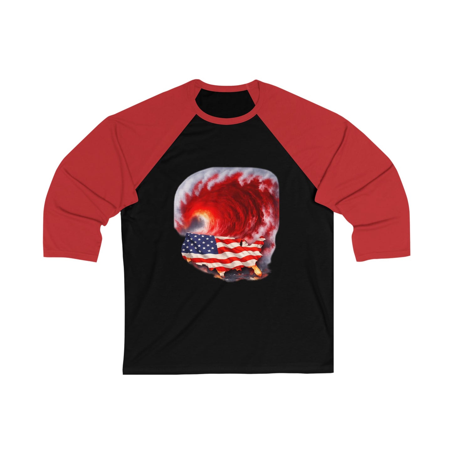 Red Wave USA Baseball T-Shirt