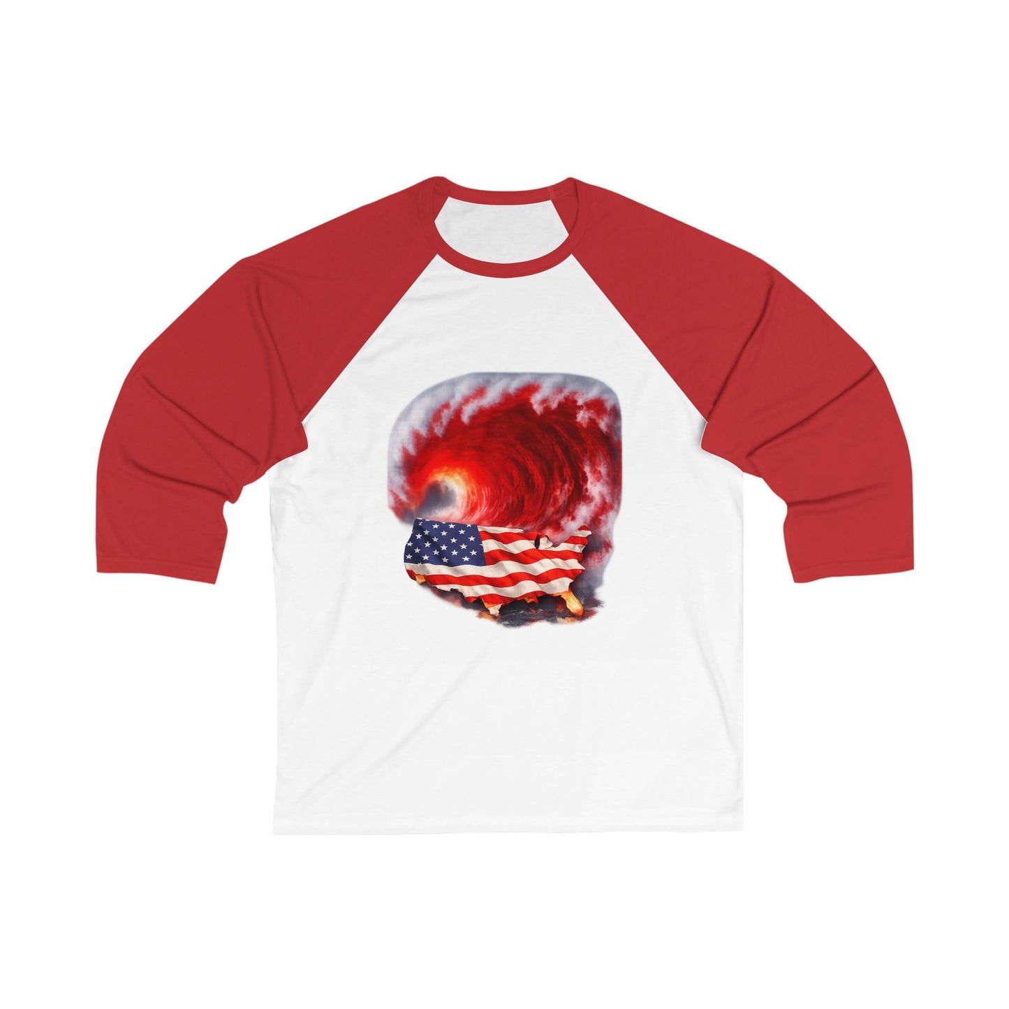 Red Wave USA Baseball T-Shirt