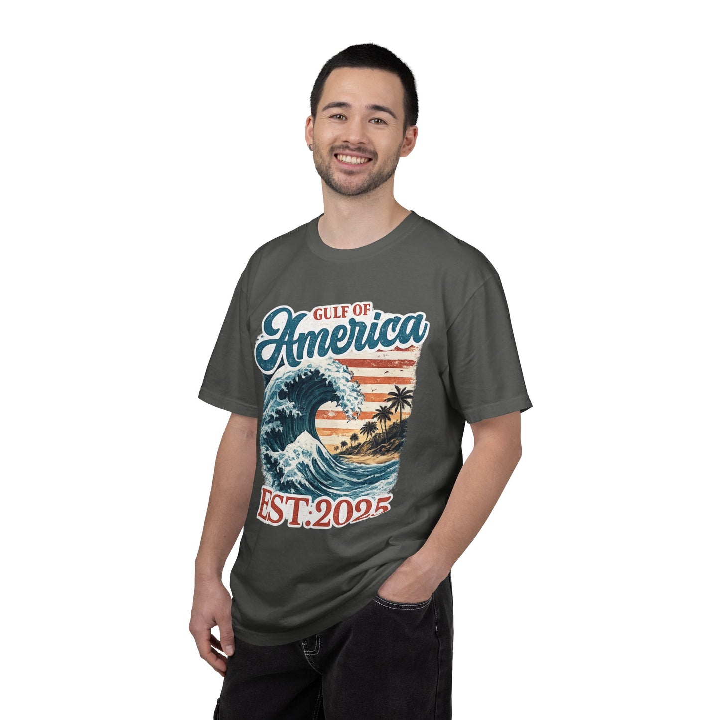 Gulf of America Est. 2025 Waves Comfort Color Brand T‑Shirt