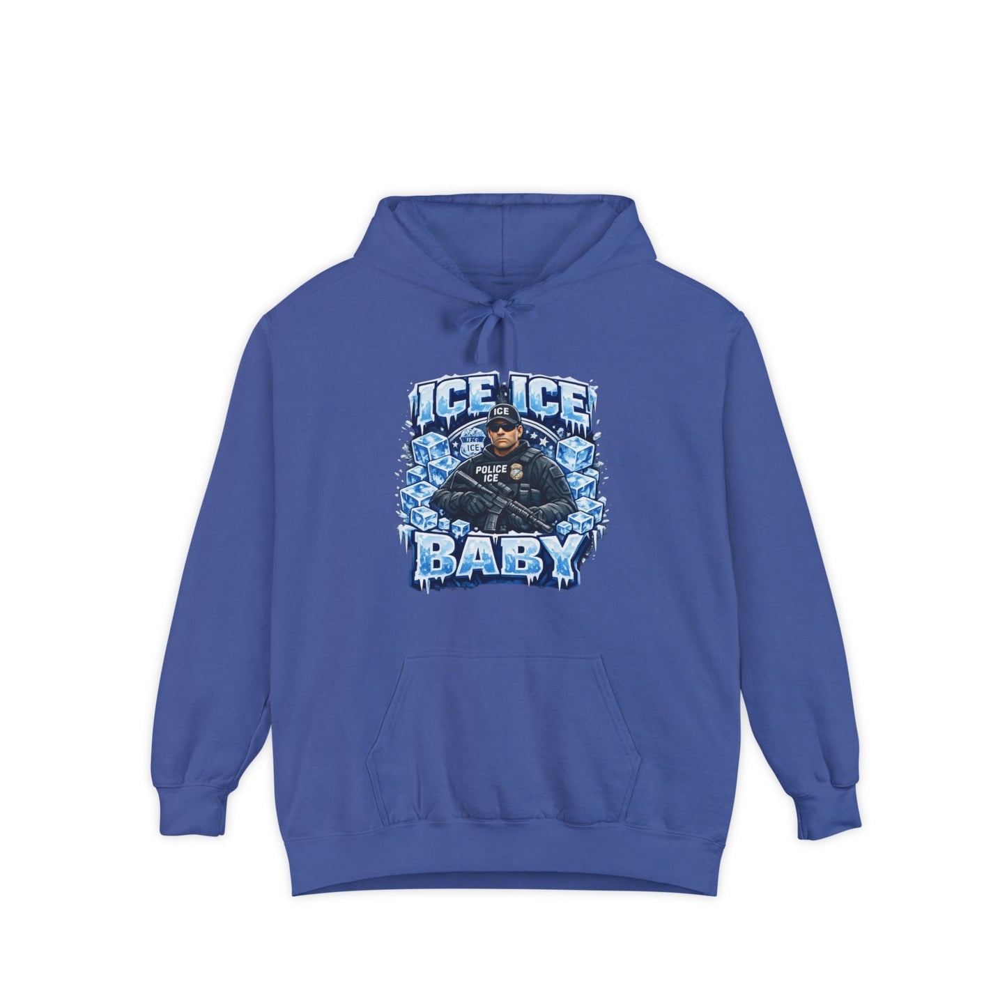 Ice Ice Baby ICE Agent Comfort Color Brand Hoodie