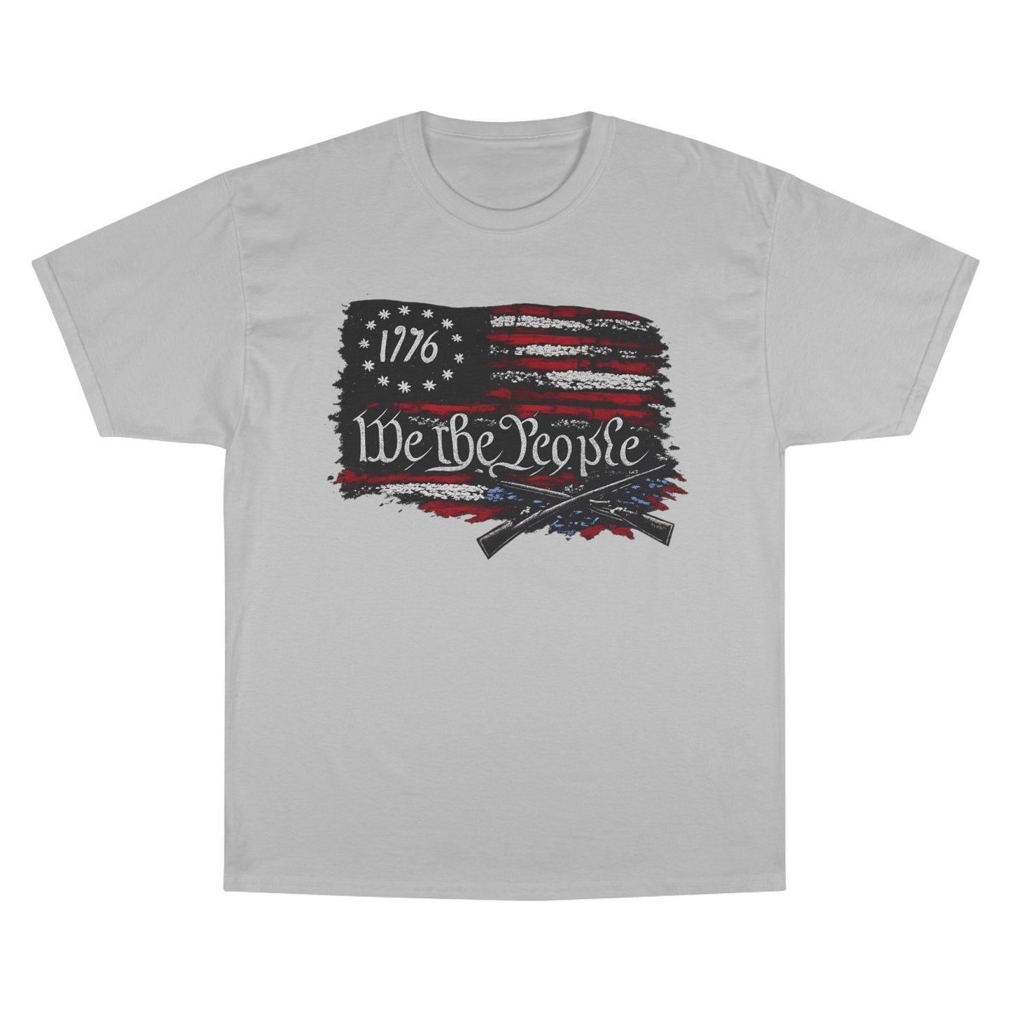 We the People 1776 Flag Champion Brand T-Shirt