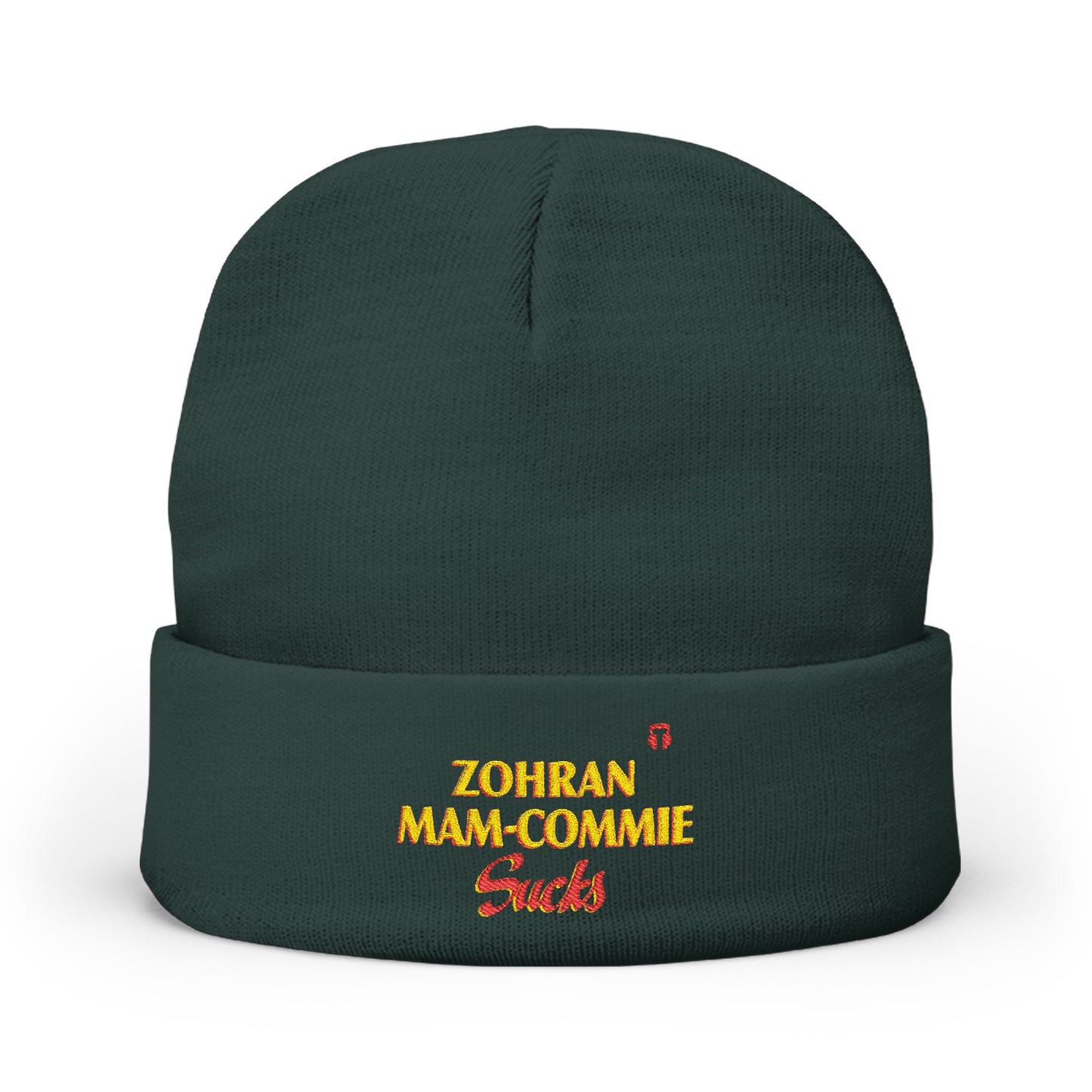 Zohran Mam-Commie Sucks Embroidered Knit Beanie