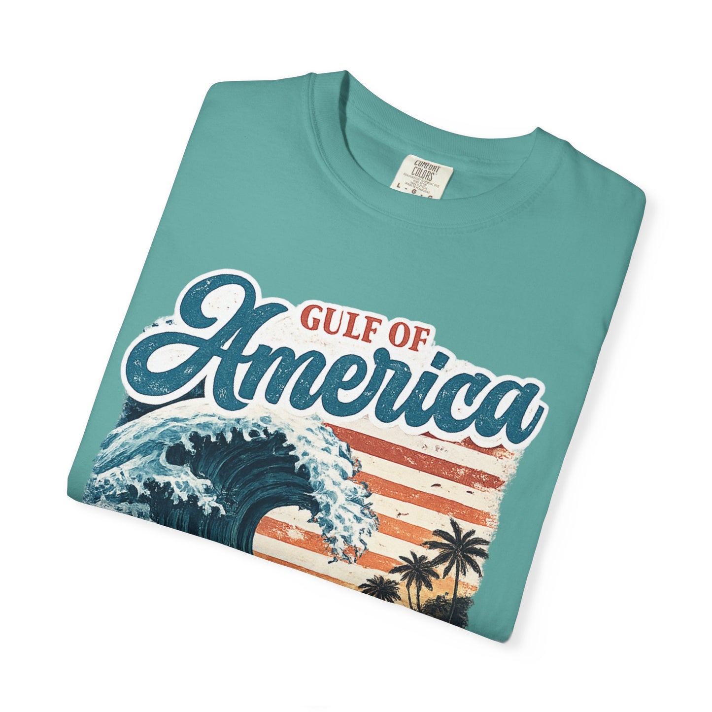 Gulf of America Est. 2025 Waves Comfort Color Brand T‑Shirt
