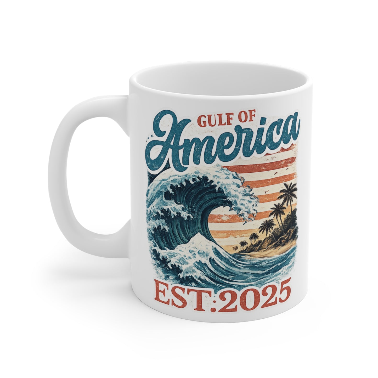 Gulf of America Est. 2025 Waves 11oz Coffee Mug