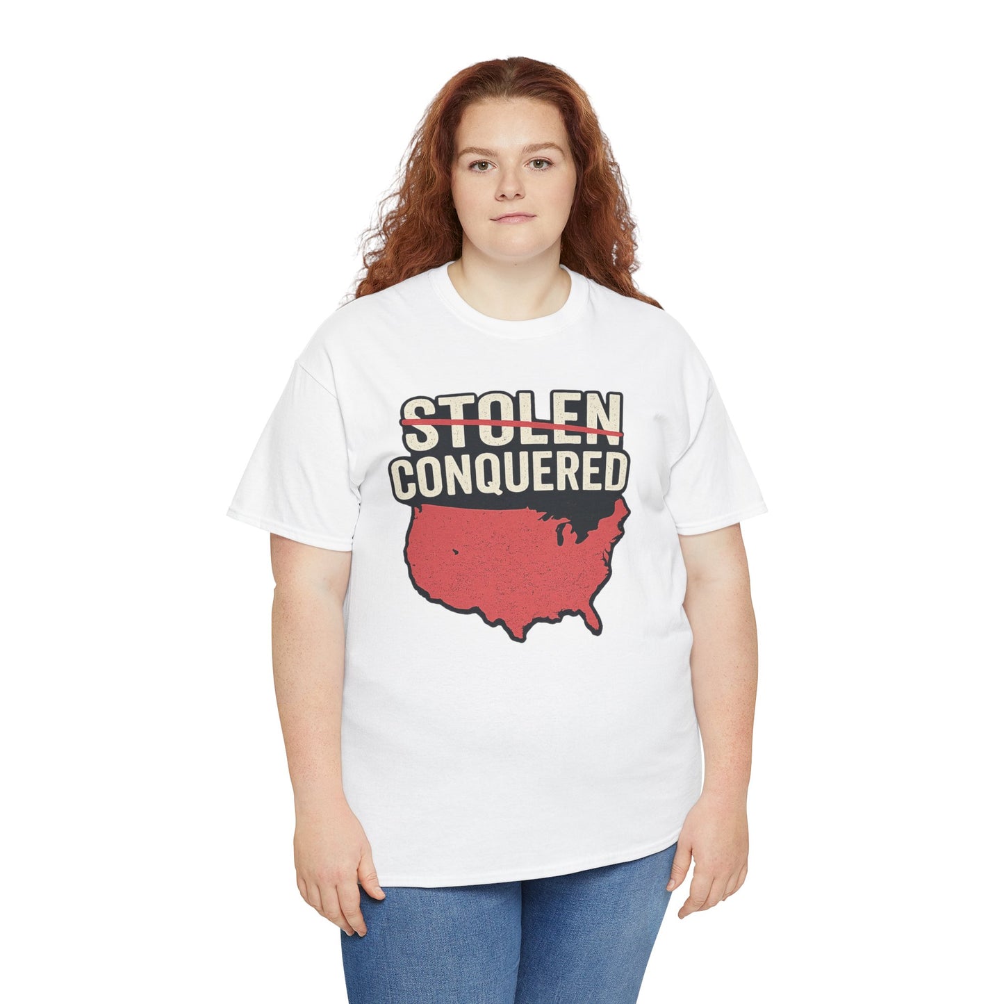 Stolen Conquered USA Gildan Brand T-Shirt