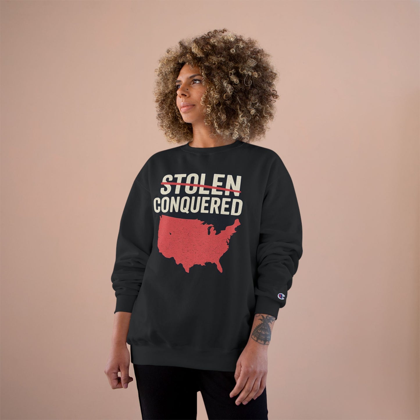 Stolen Conquered USA Champion Crewneck Sweatshirt