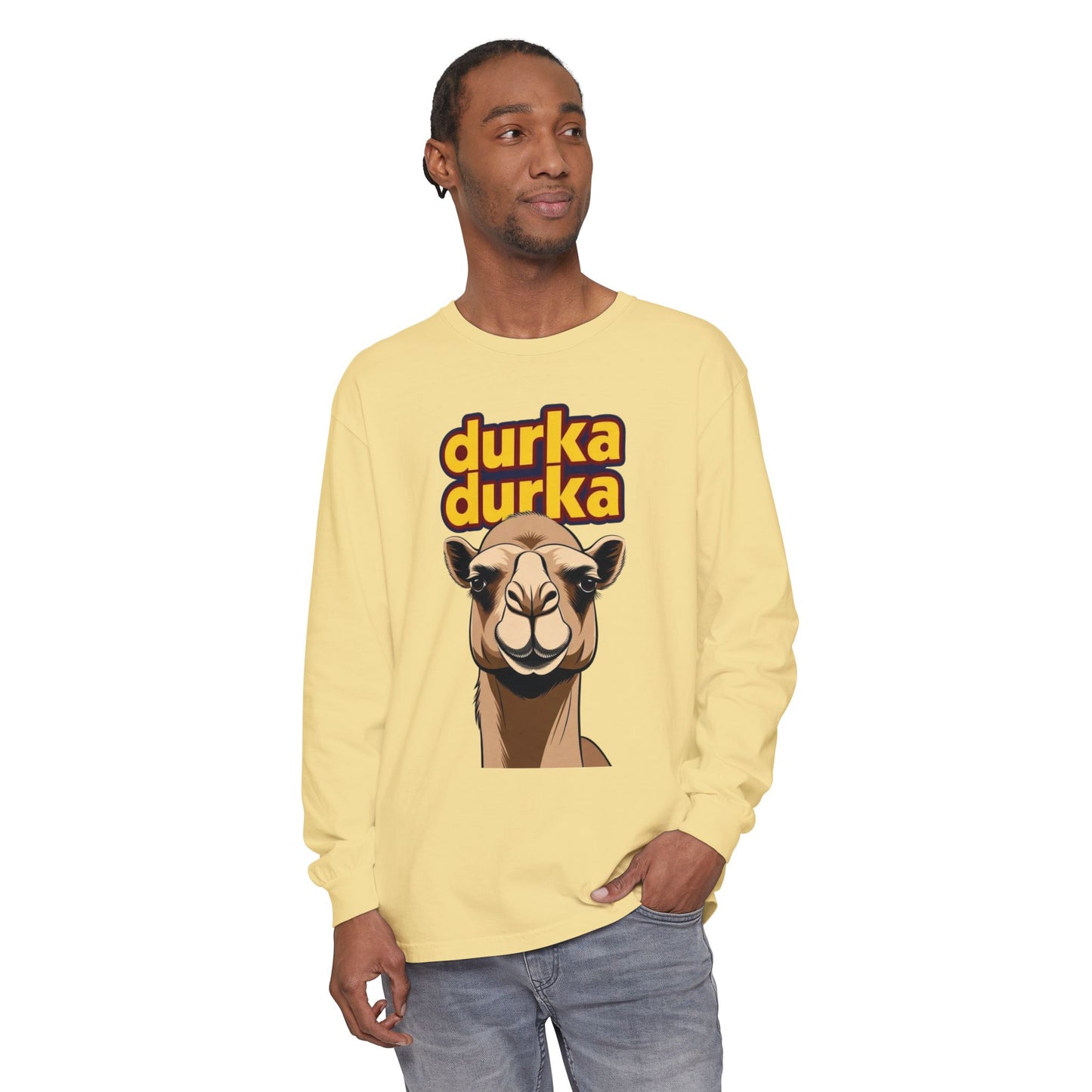 "Durka Durka" Camel Gildan Brand Long Sleeve Tee