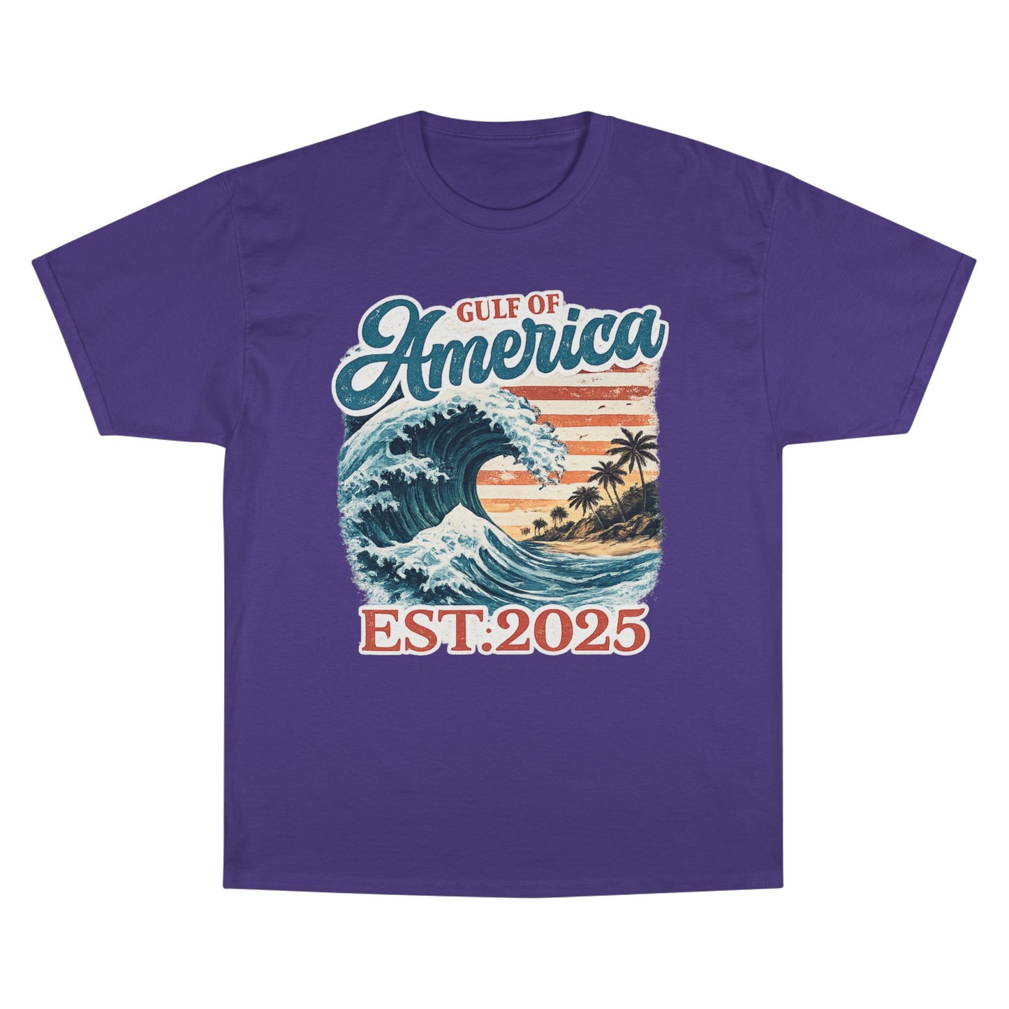 Gulf of America Est. 2025 Waves Champion Brand T-Shirt