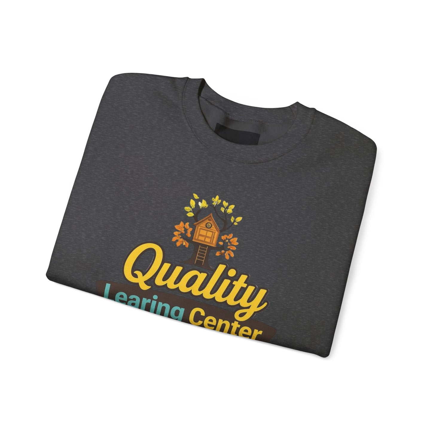 "Quality Learing Center" 1-800-FRAUD Gildan Brand Crewneck Sweatshirt