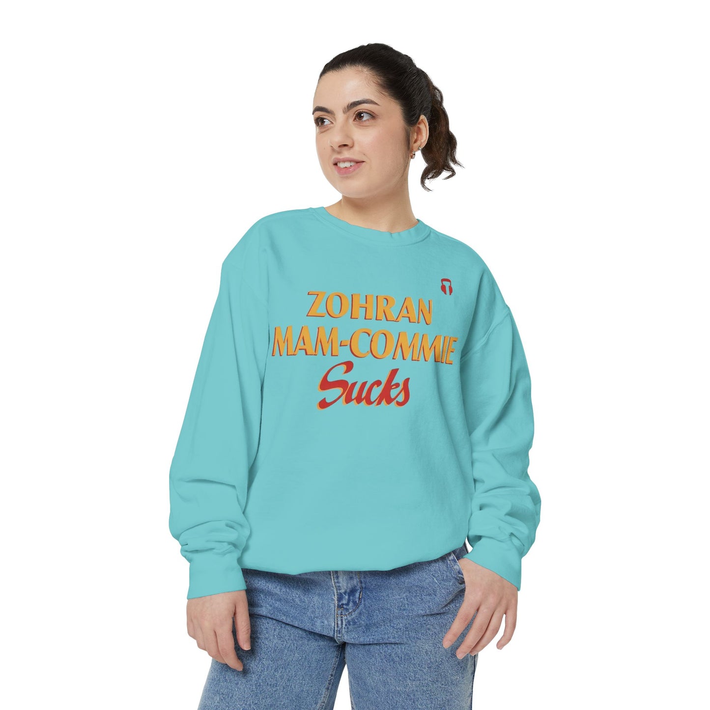 Zohran Mam-Commie Sucks Comfort Colors Brand Crewneck Sweatshirt